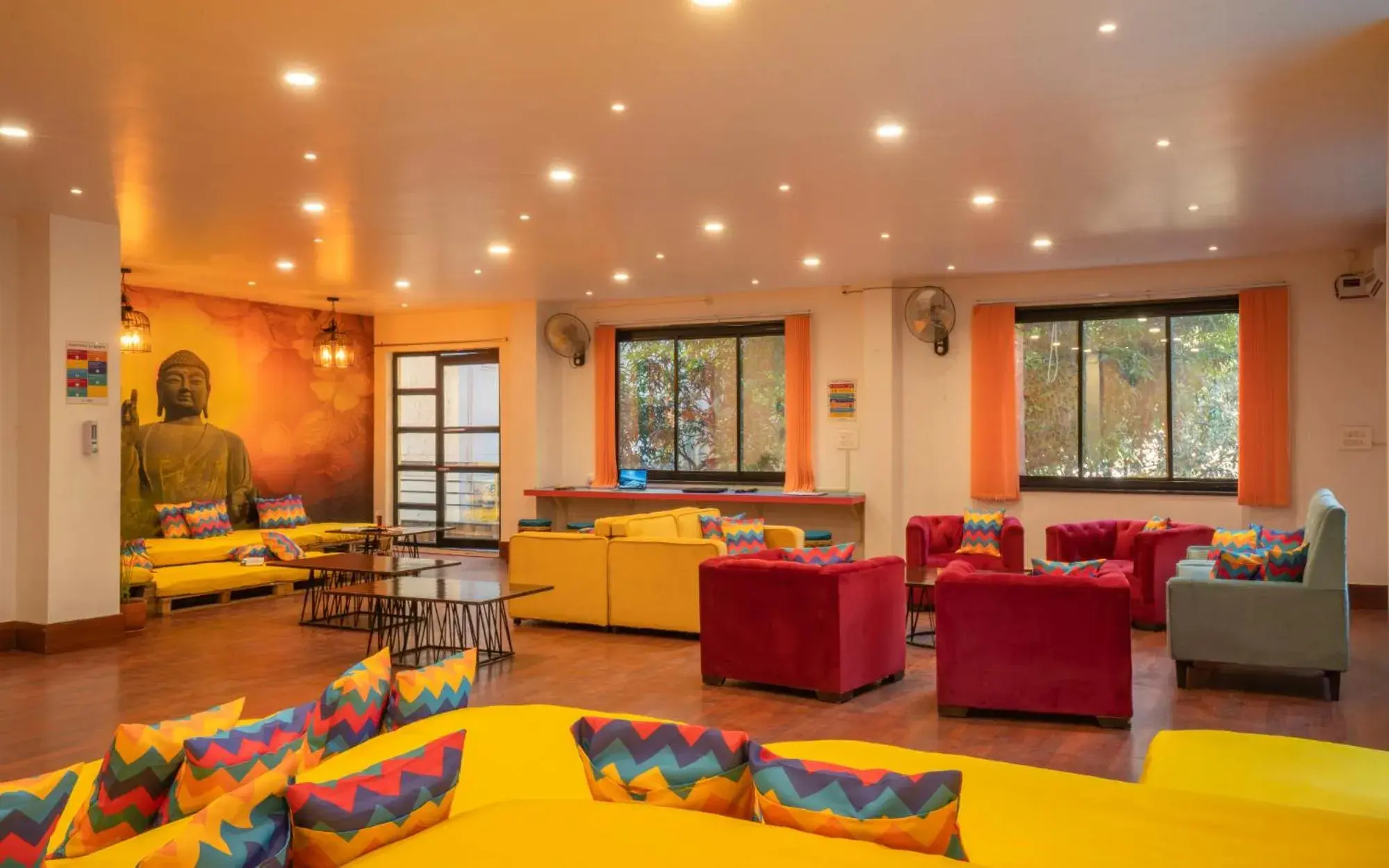 Lobby or reception in goSTOPS Rishikesh, Lakshman Jhula Lobby or reception in goSTOPS Rishikesh, Lakshman Jhula