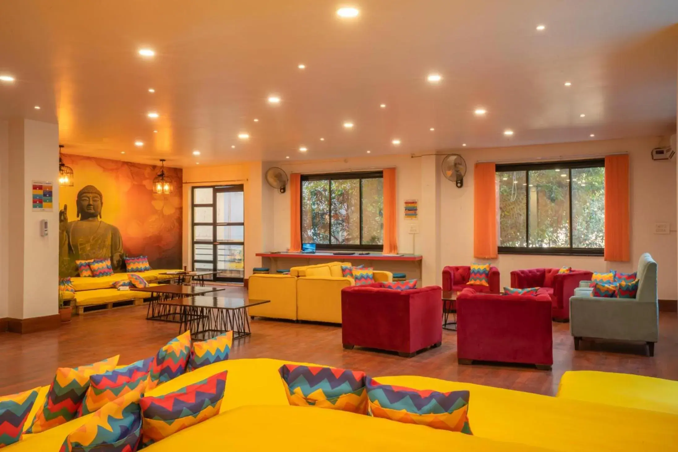 Lobby or reception in goSTOPS Rishikesh, Lakshman Jhula Lobby or reception in goSTOPS Rishikesh, Lakshman Jhula