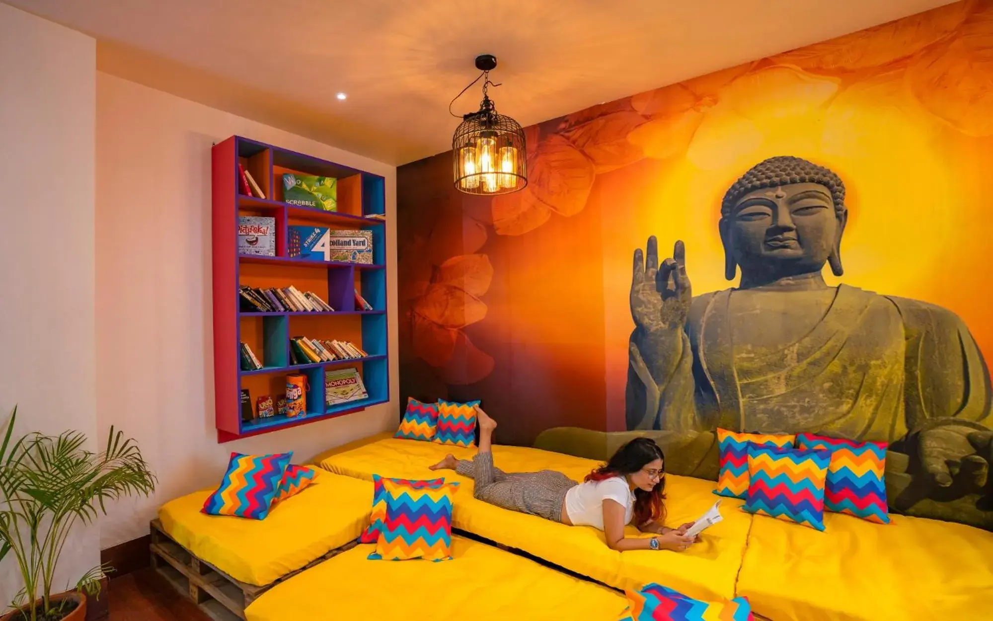 Meeting/conference room, Bed in goSTOPS Rishikesh, Lakshman Jhula Meeting/conference room, Bed in goSTOPS Rishikesh, Lakshman Jhula