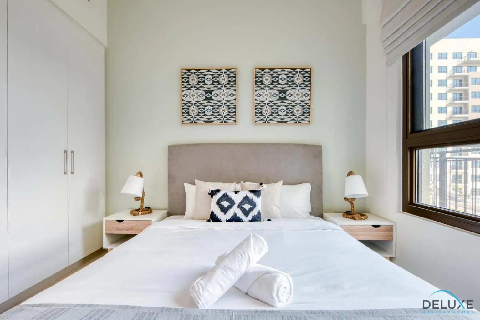 Bed in Community Living 2BR Close to Emirates Golf Club, Golf Views A, Madinat Al Mataar by Deluxe Holiday Homes