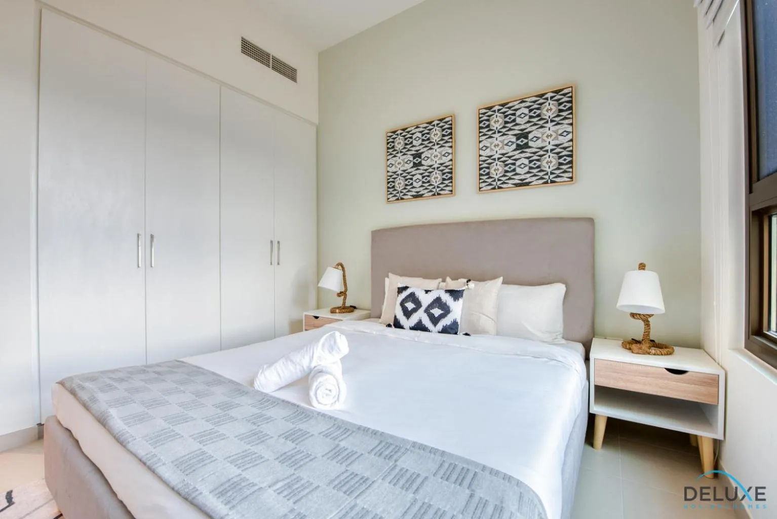 Bed in Community Living 2BR Close to Emirates Golf Club, Golf Views A, Madinat Al Mataar by Deluxe Holiday Homes