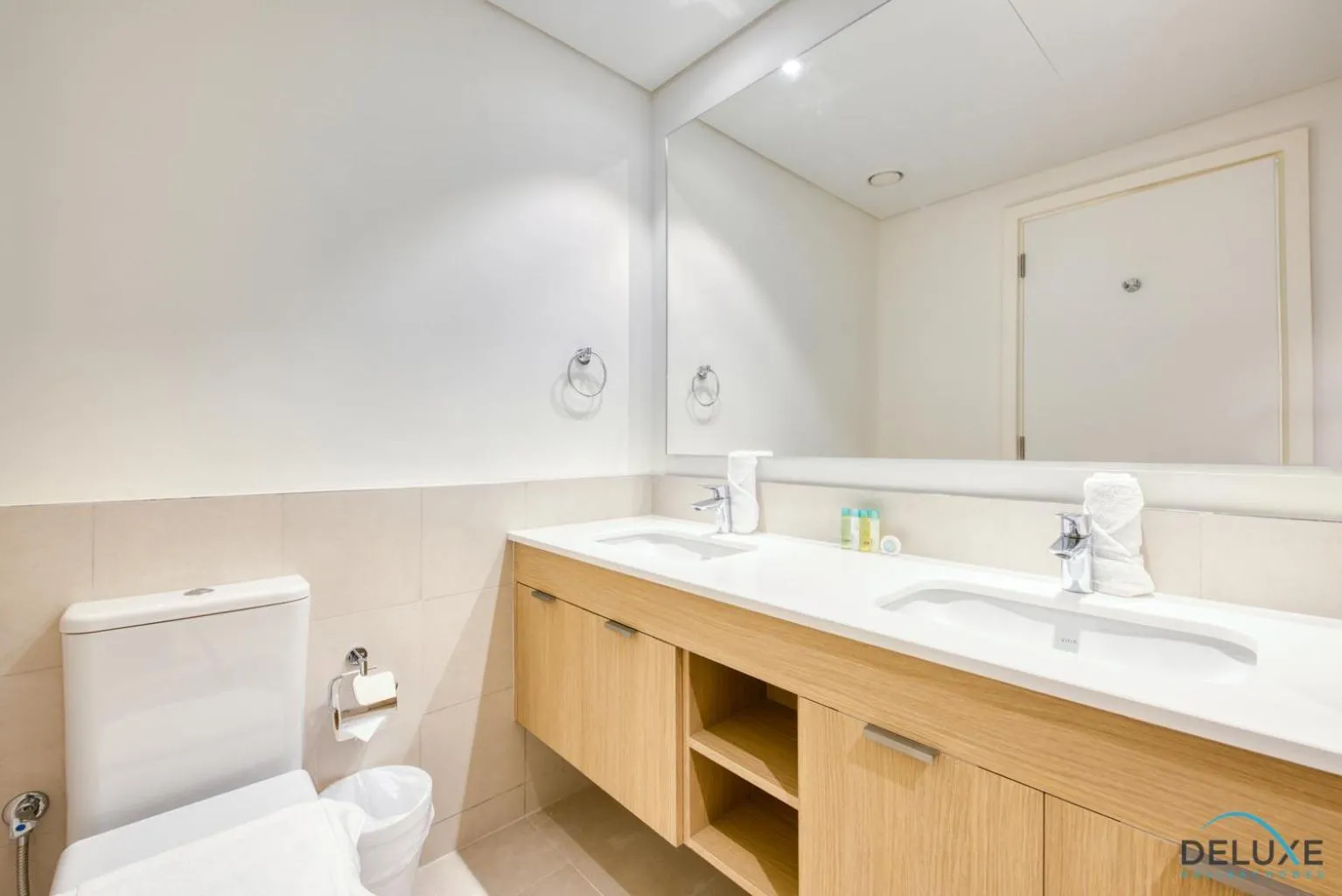 Bathroom in Community Living 2BR Close to Emirates Golf Club, Golf Views A, Madinat Al Mataar by Deluxe Holiday Homes