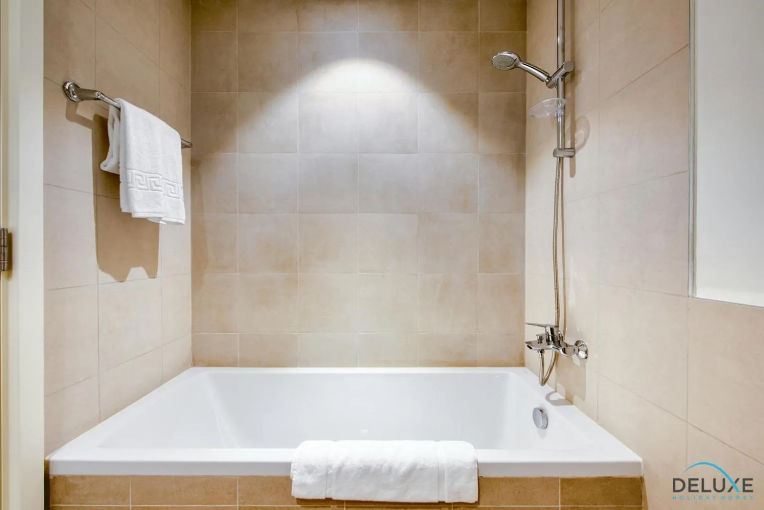 Bathroom in Community Living 2BR Close to Emirates Golf Club, Golf Views A, Madinat Al Mataar by Deluxe Holiday Homes