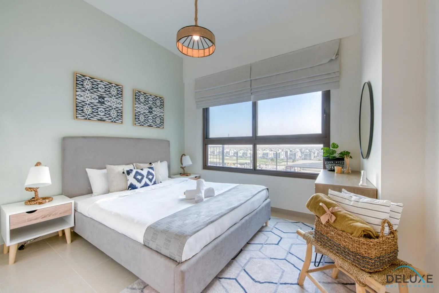 Bed in Community Living 2BR Close to Emirates Golf Club, Golf Views A, Madinat Al Mataar by Deluxe Holiday Homes