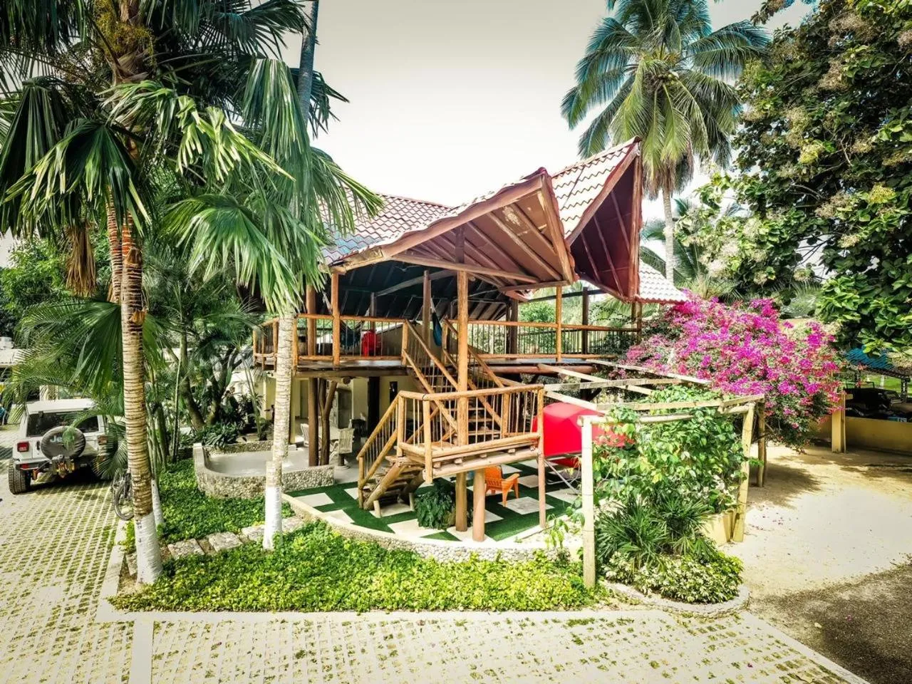 Patio in Gardenia Springs - La Finca Buritaca