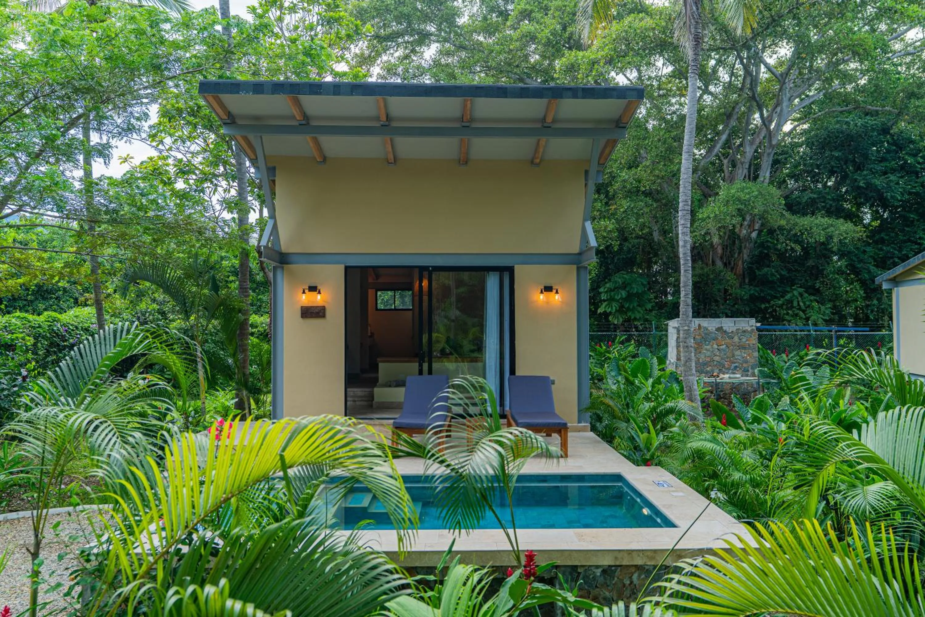 Garden view in Gardenia Springs - La Finca Buritaca
