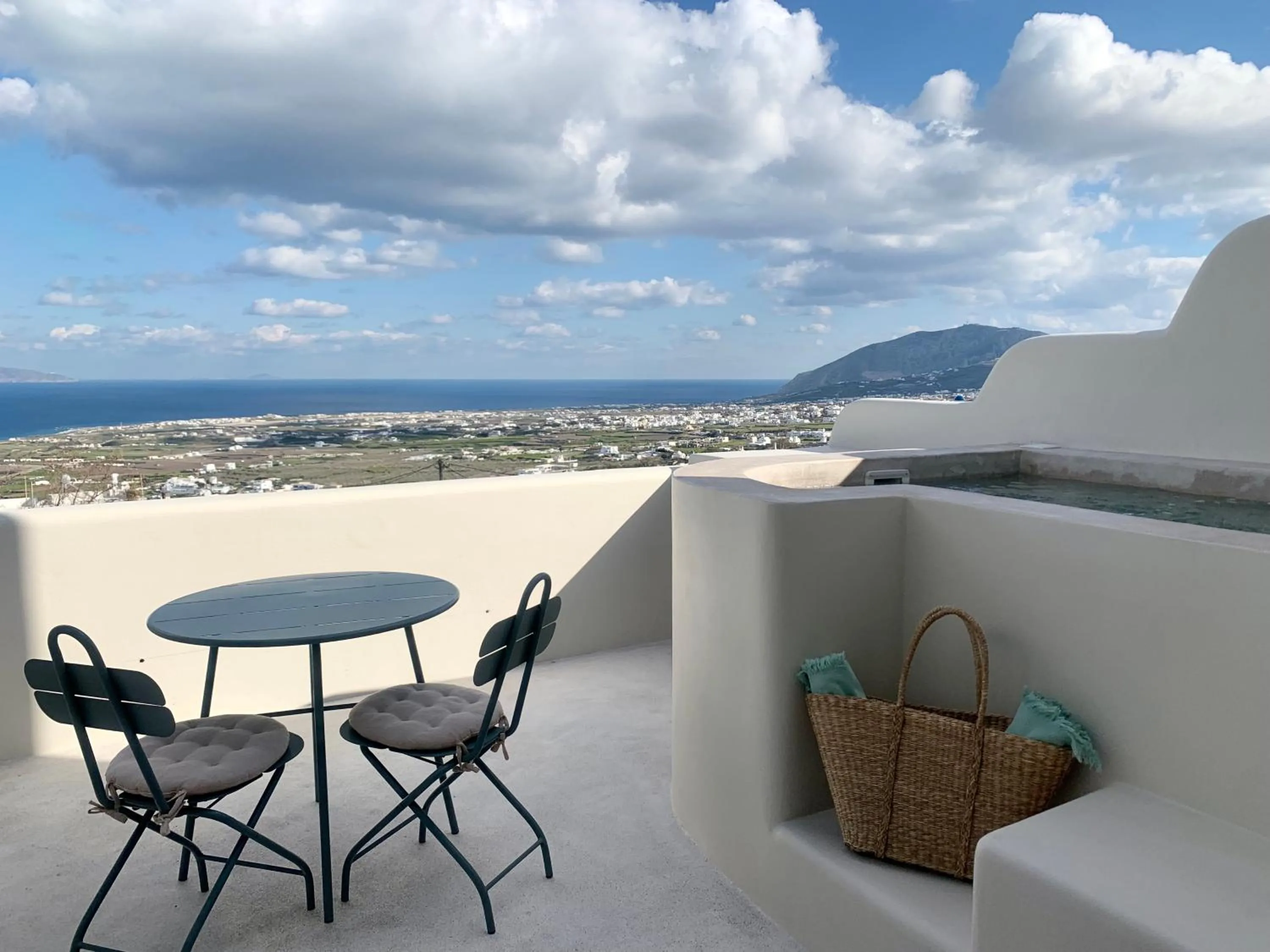 Balcony/Terrace in Mod Santorini Vegan Accommodation