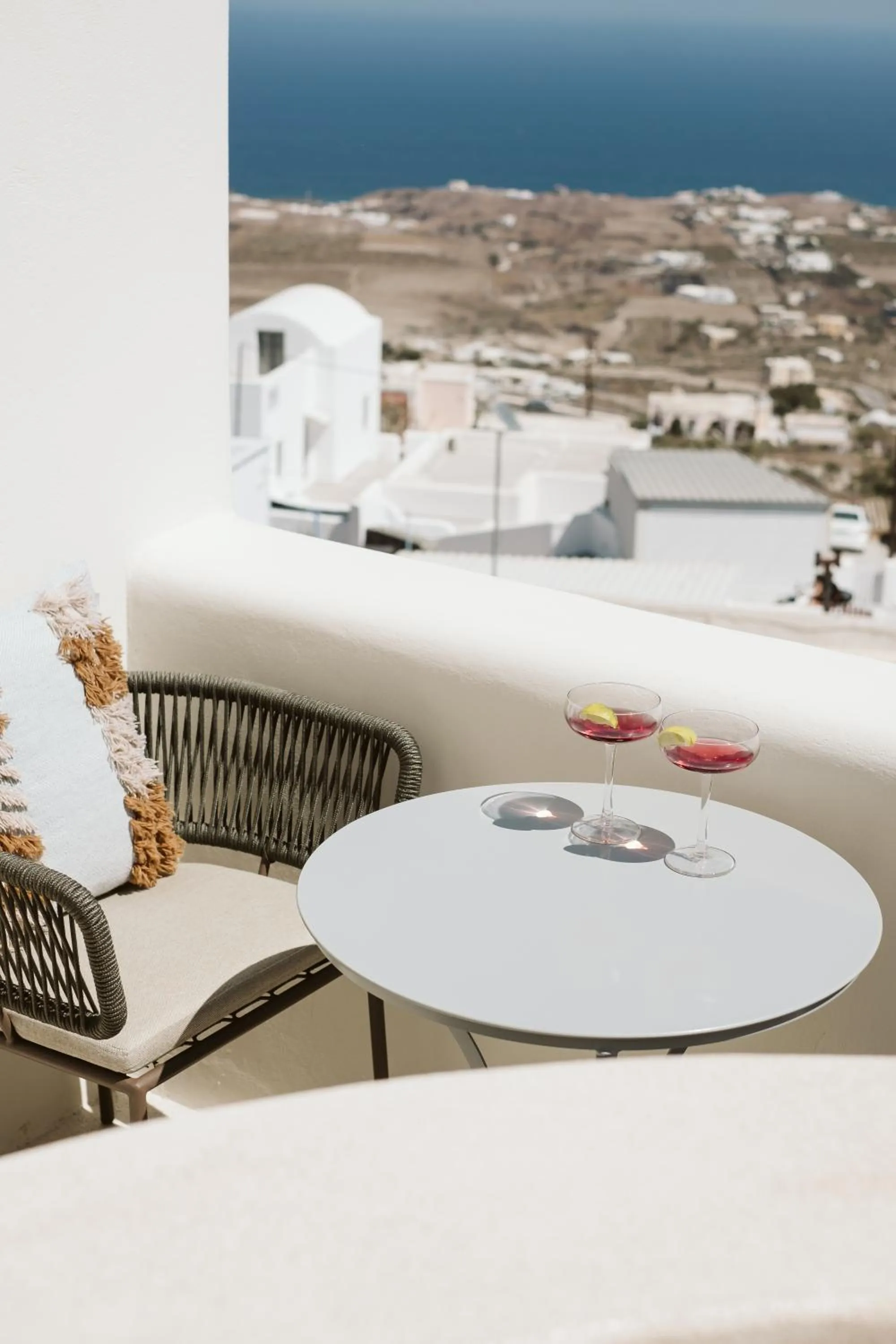 Balcony/Terrace in Mod Santorini Vegan Accommodation