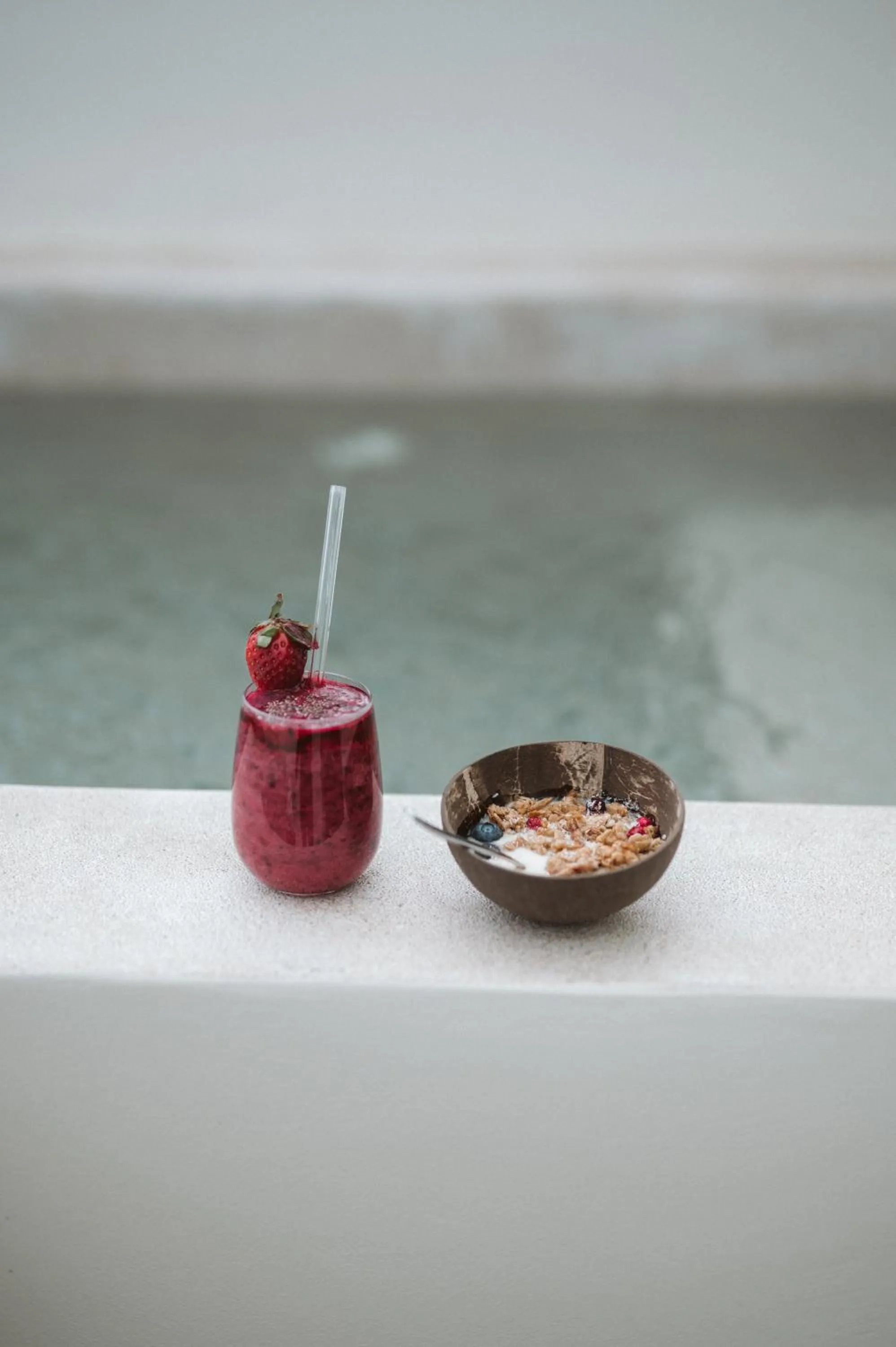 Food and drinks in Mod Santorini Vegan Accommodation