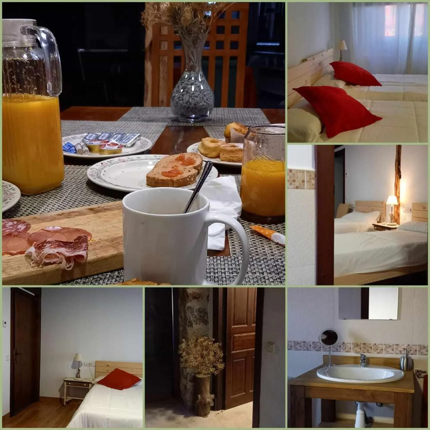 Continental breakfast in Posada Casa Juanes