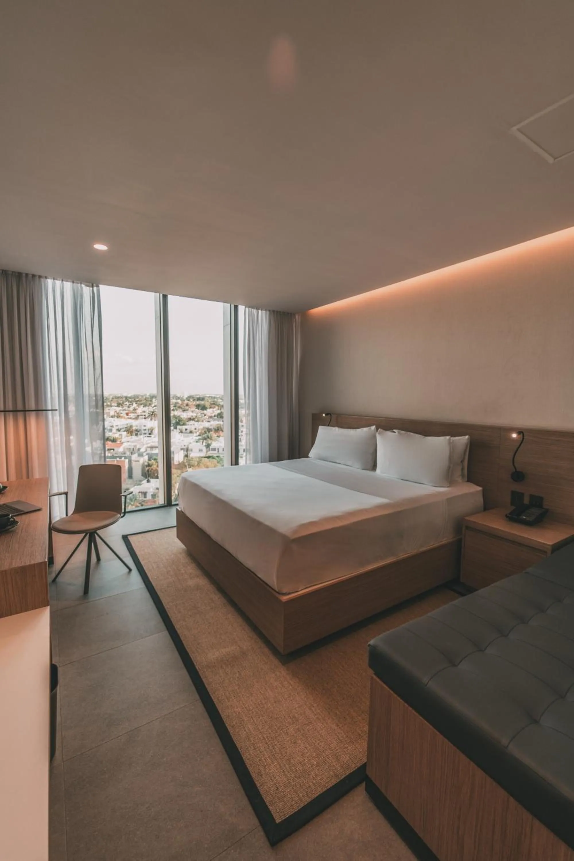 Bed in AKEN MIND Mérida Hotel