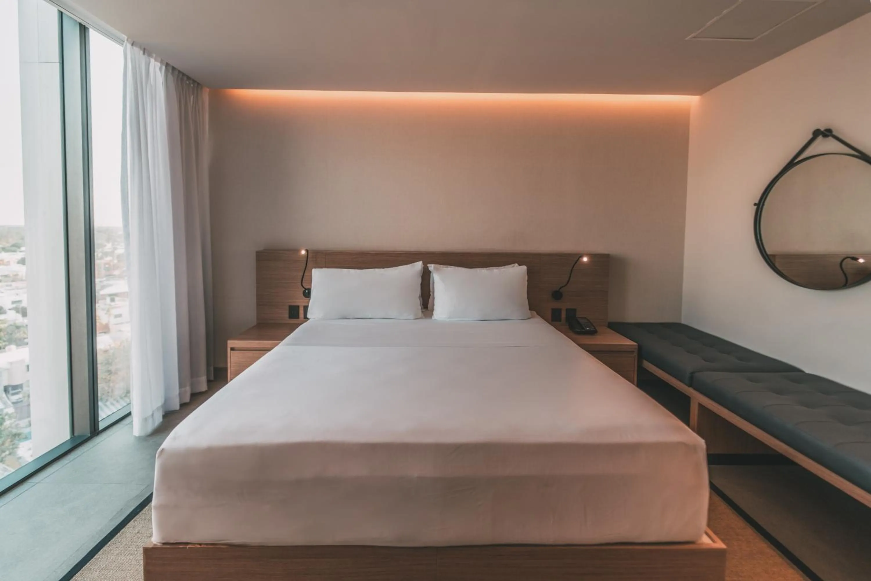 Bed in AKEN MIND Mérida Hotel