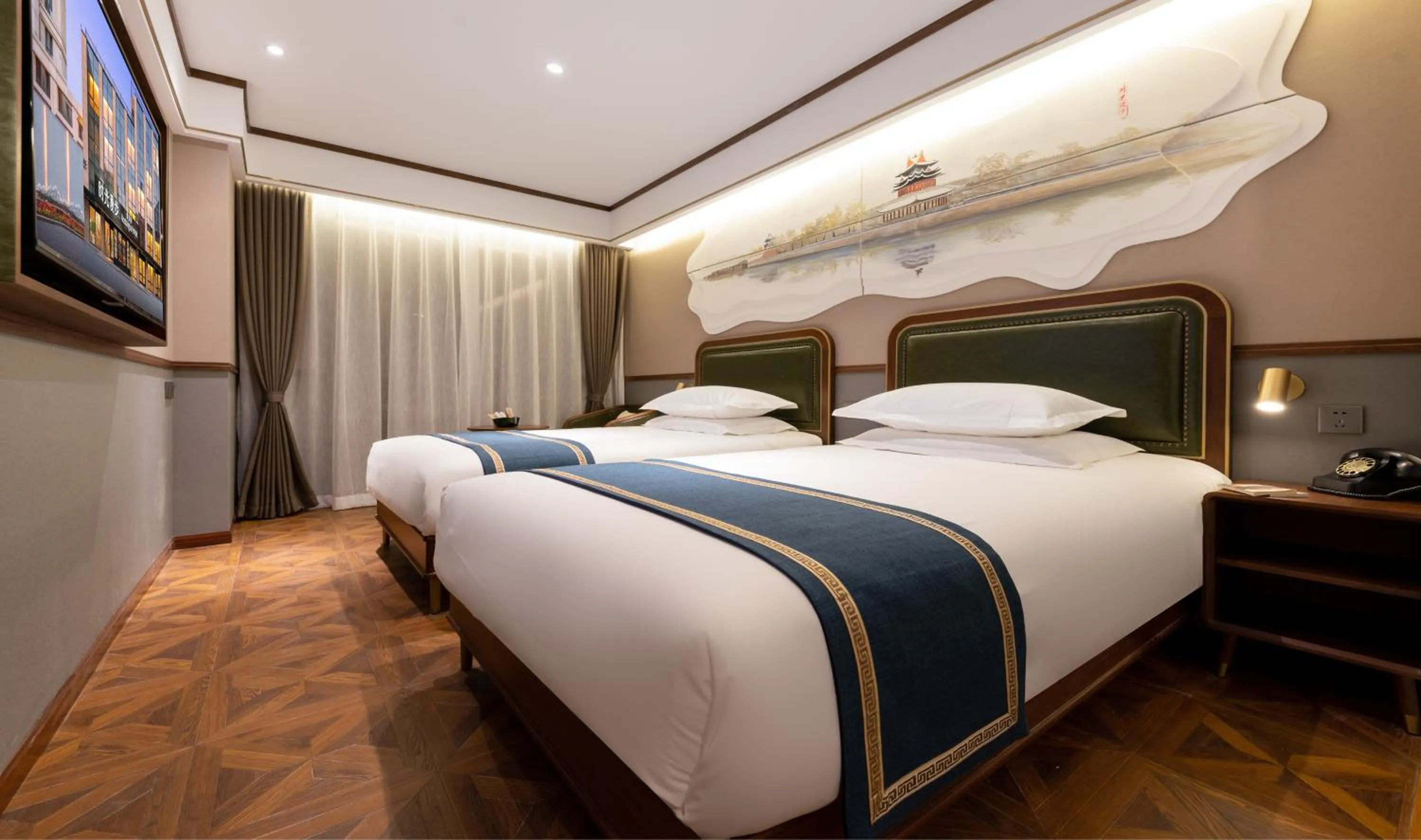 Bed in Nostalgia S Hotel Beijing CCTV