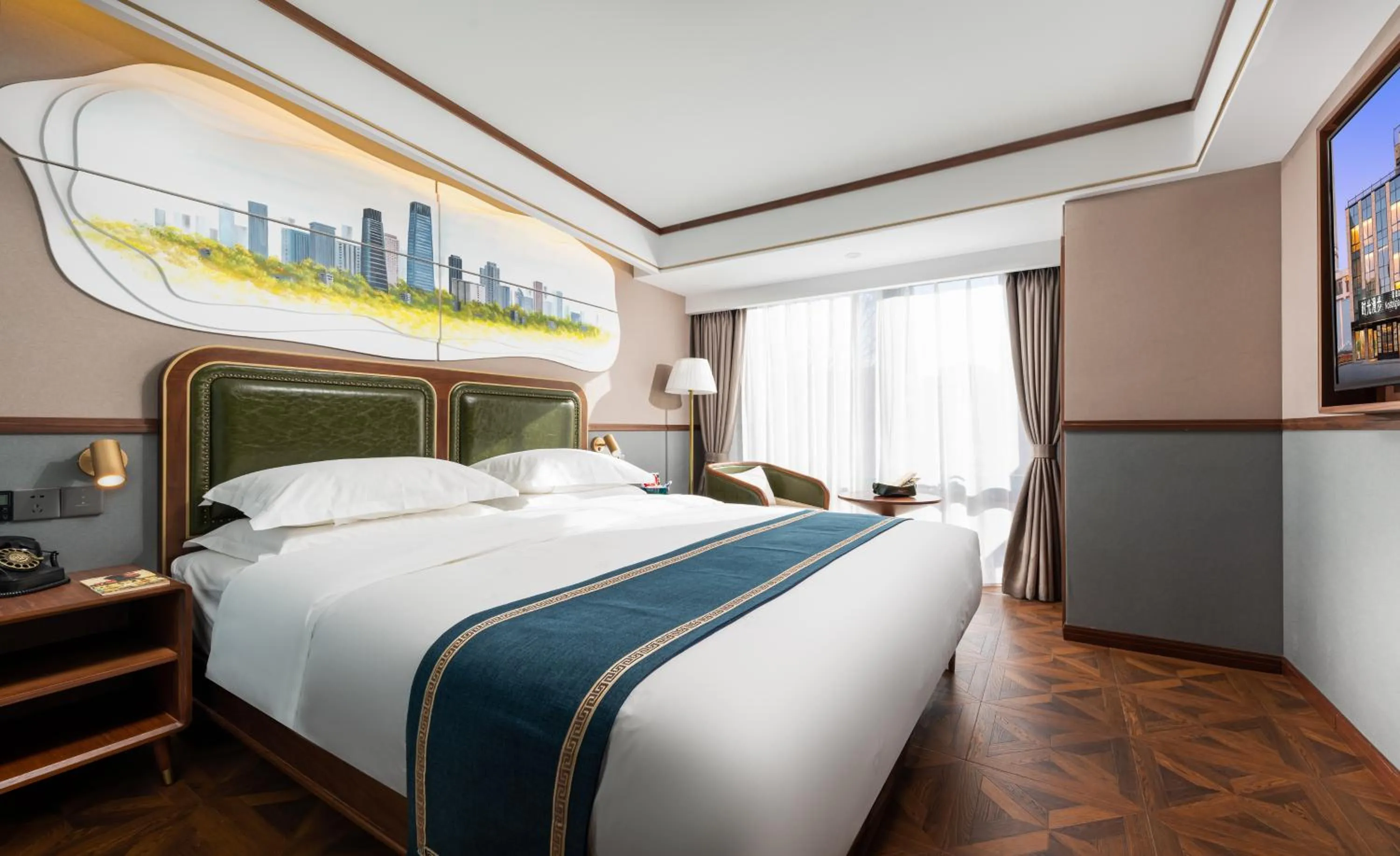 Bed in Nostalgia S Hotel Beijing CCTV