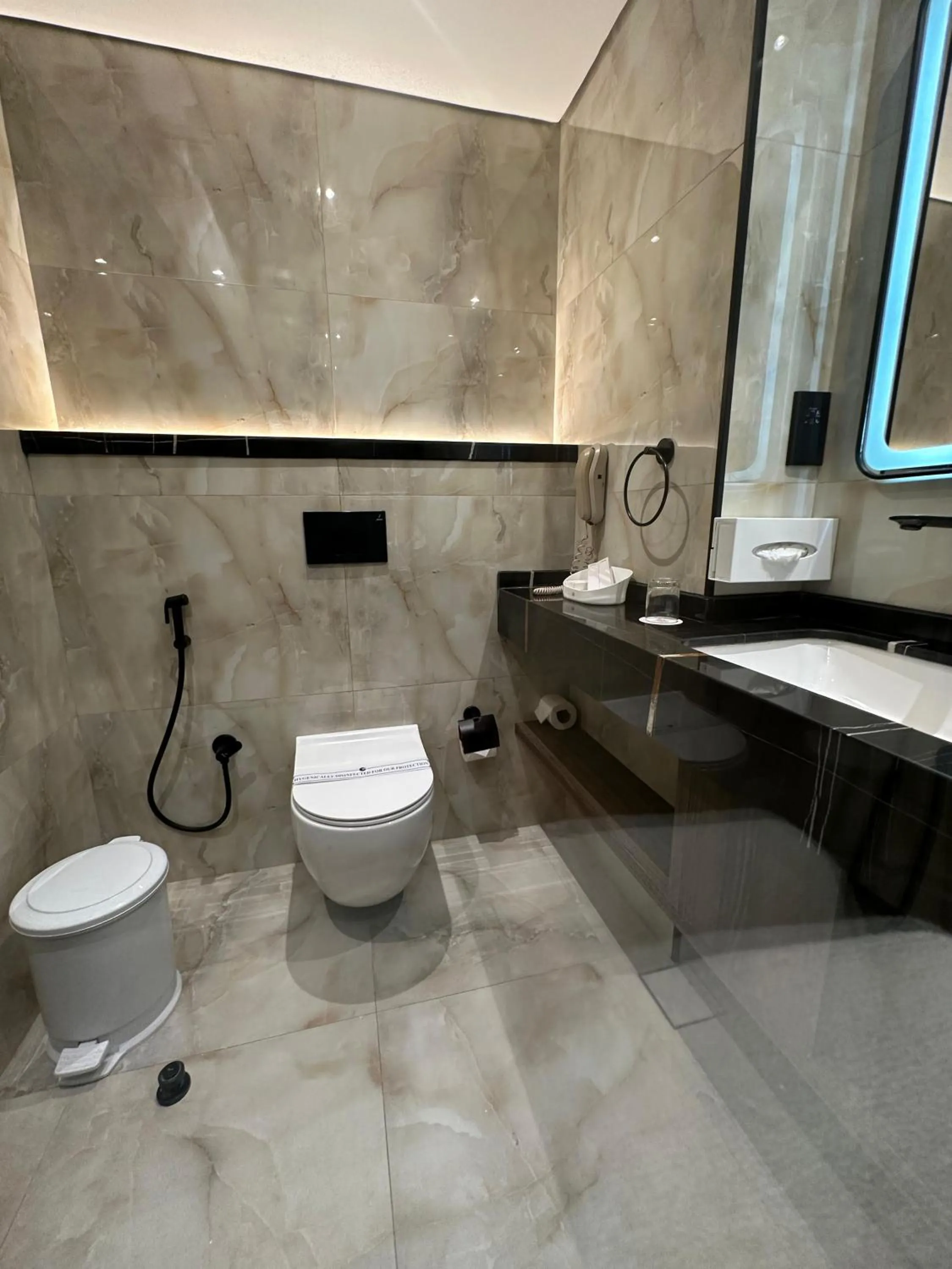Bathroom in Dubai Grand Hotel by Fortune, Dubai Airport