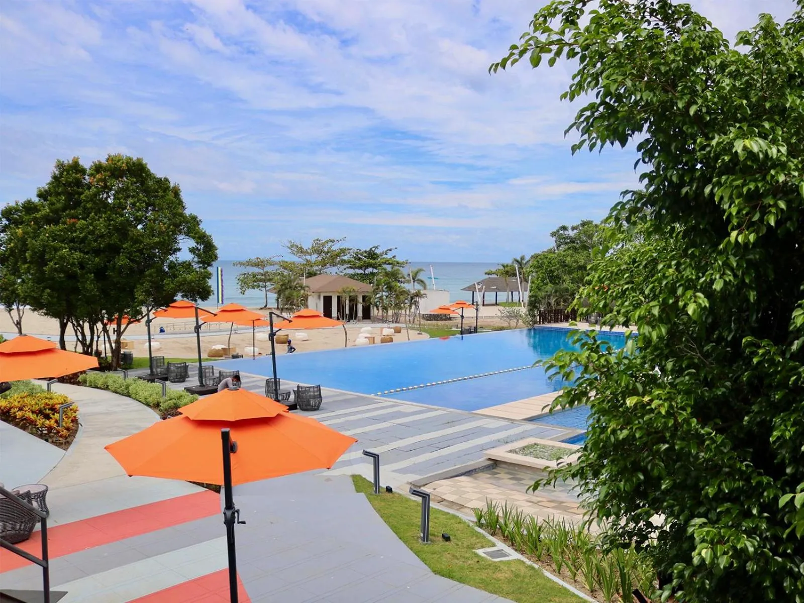 Pool view in Cocoons Club Laiya