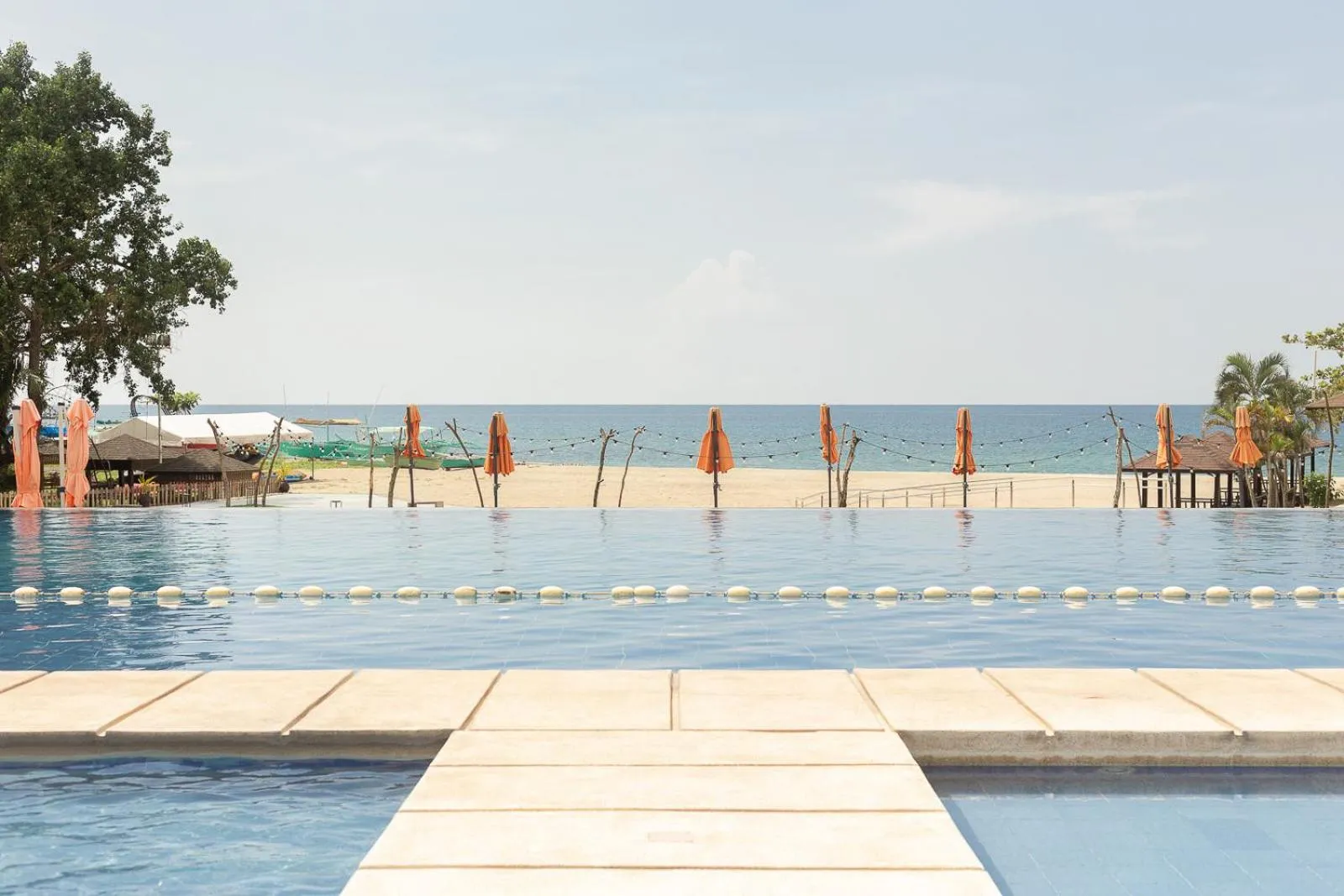 Pool view in Cocoons Club Laiya
