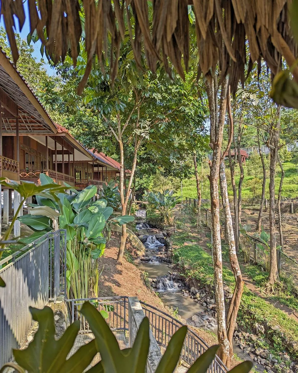 Inner courtyard view in Kasuari Exotic Resort Magelang