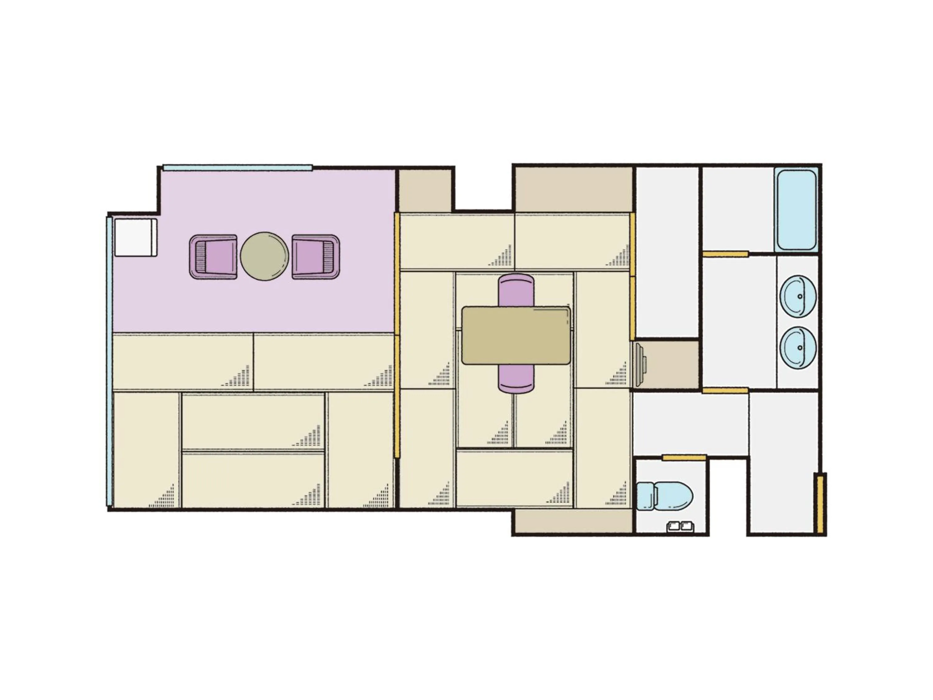 Photo of the whole room in KAMENOI HOTEL Nikko Yunishigawa All-Inclusive Resort