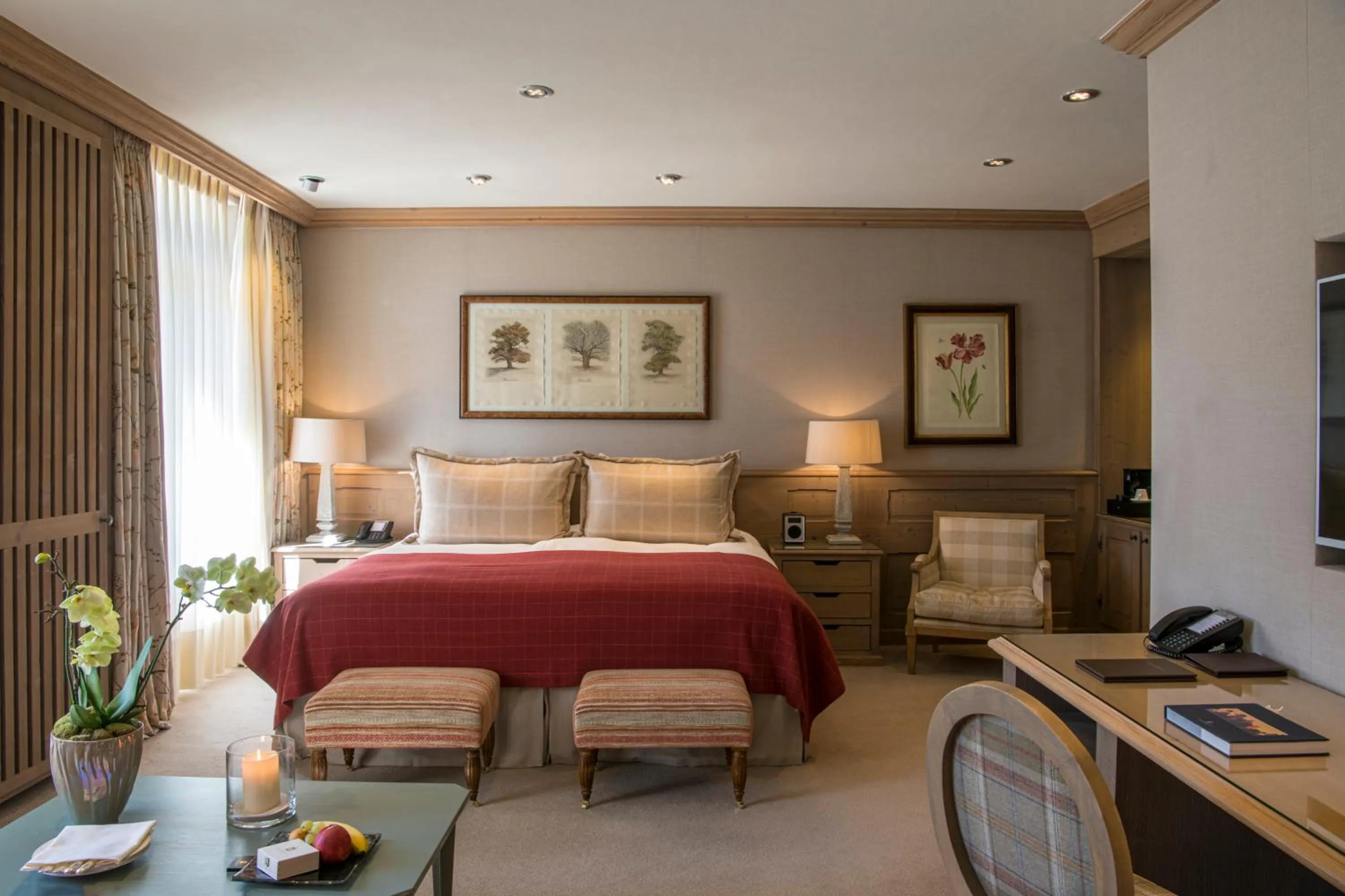 Bed in Gstaad Palace