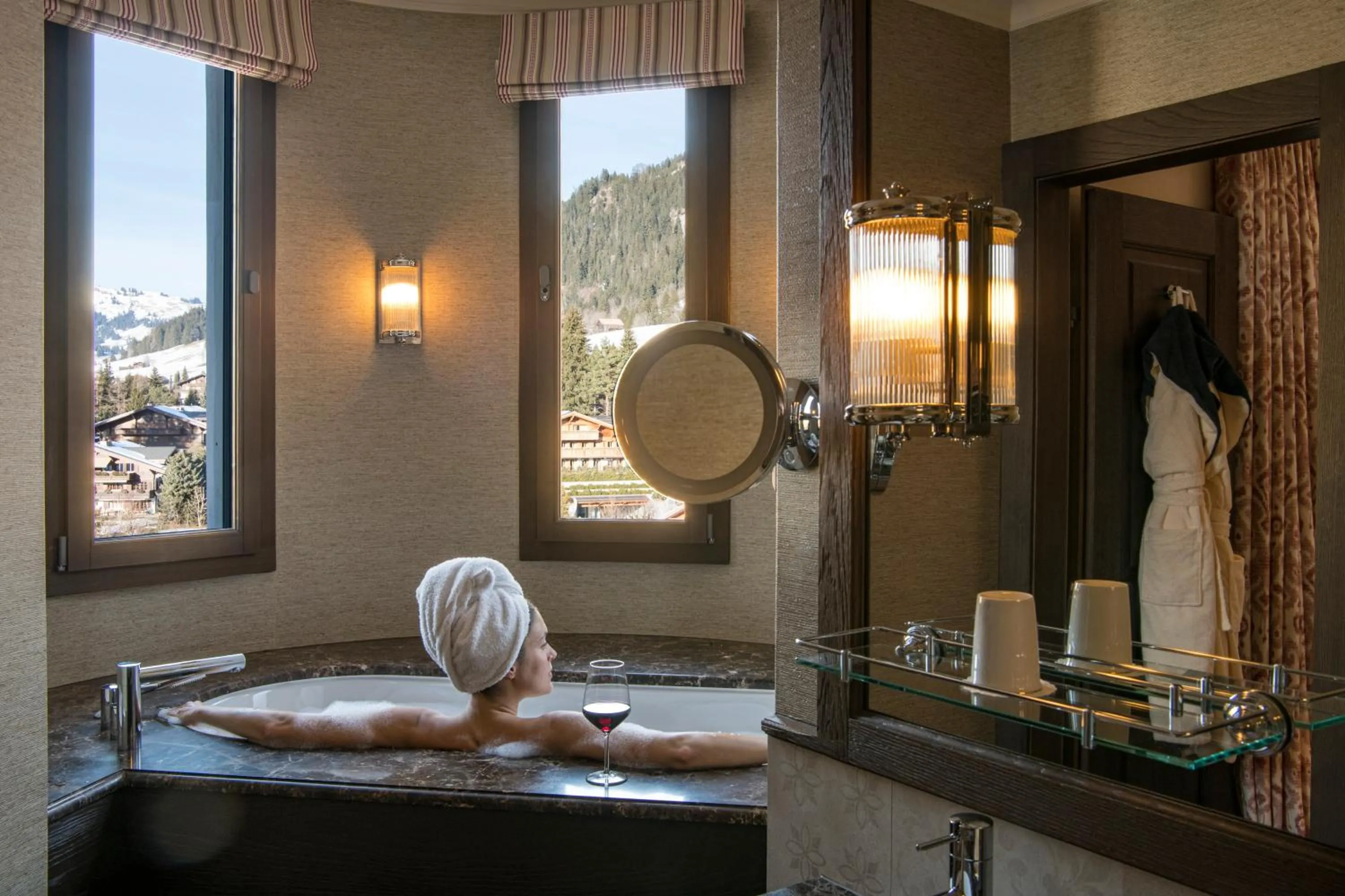 Bathroom in Gstaad Palace
