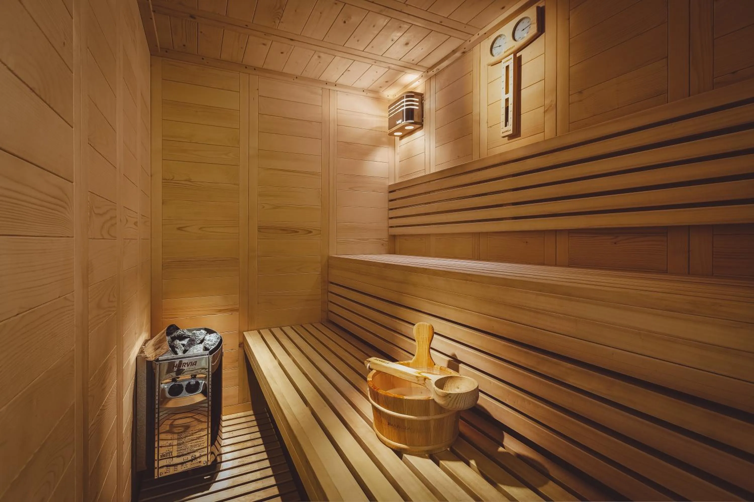 Sauna in The Residence Aiolou Hotel & Spa