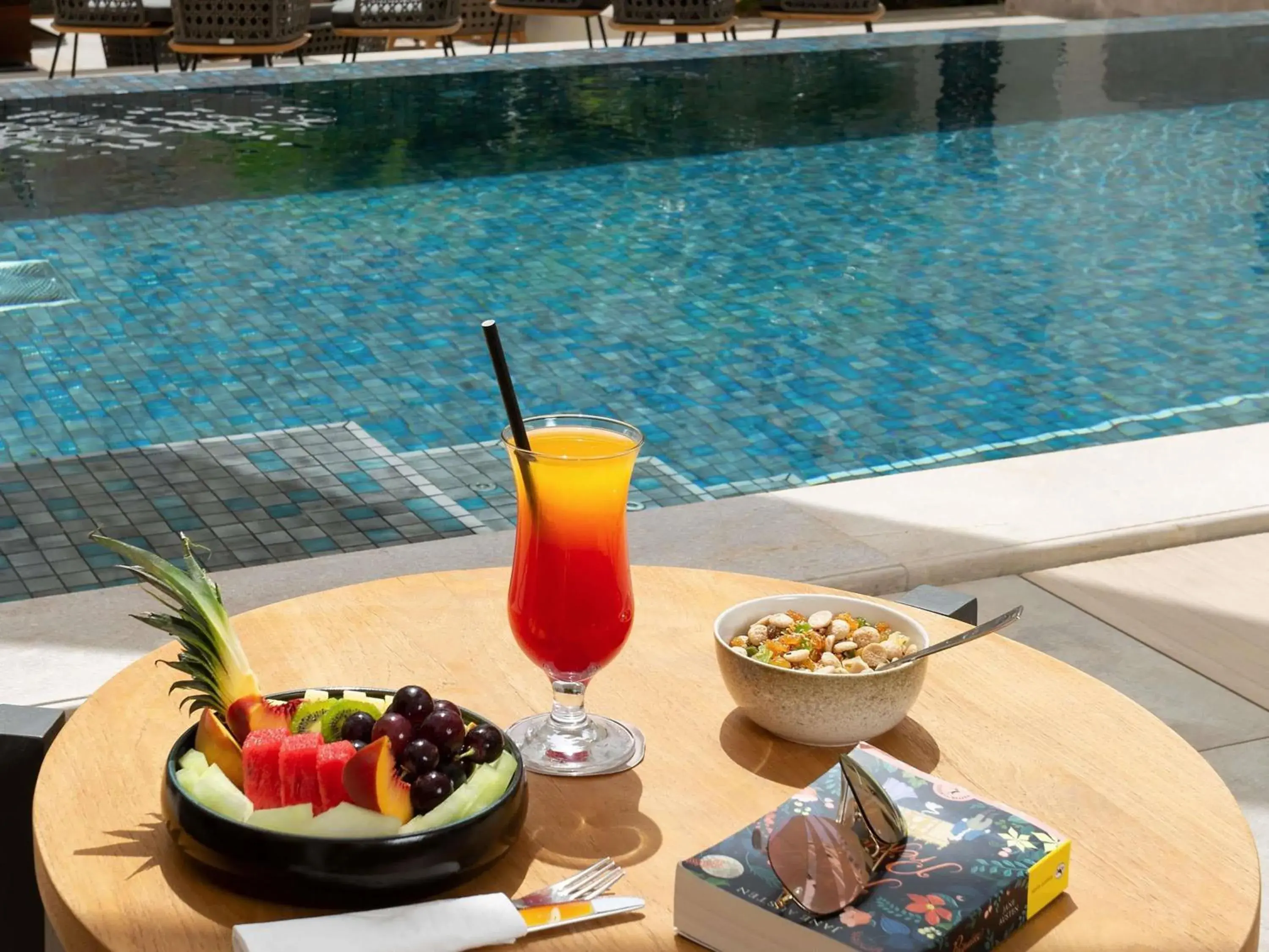 Pool view in Novotel Tunis Lac Pool view in Novotel Tunis Lac