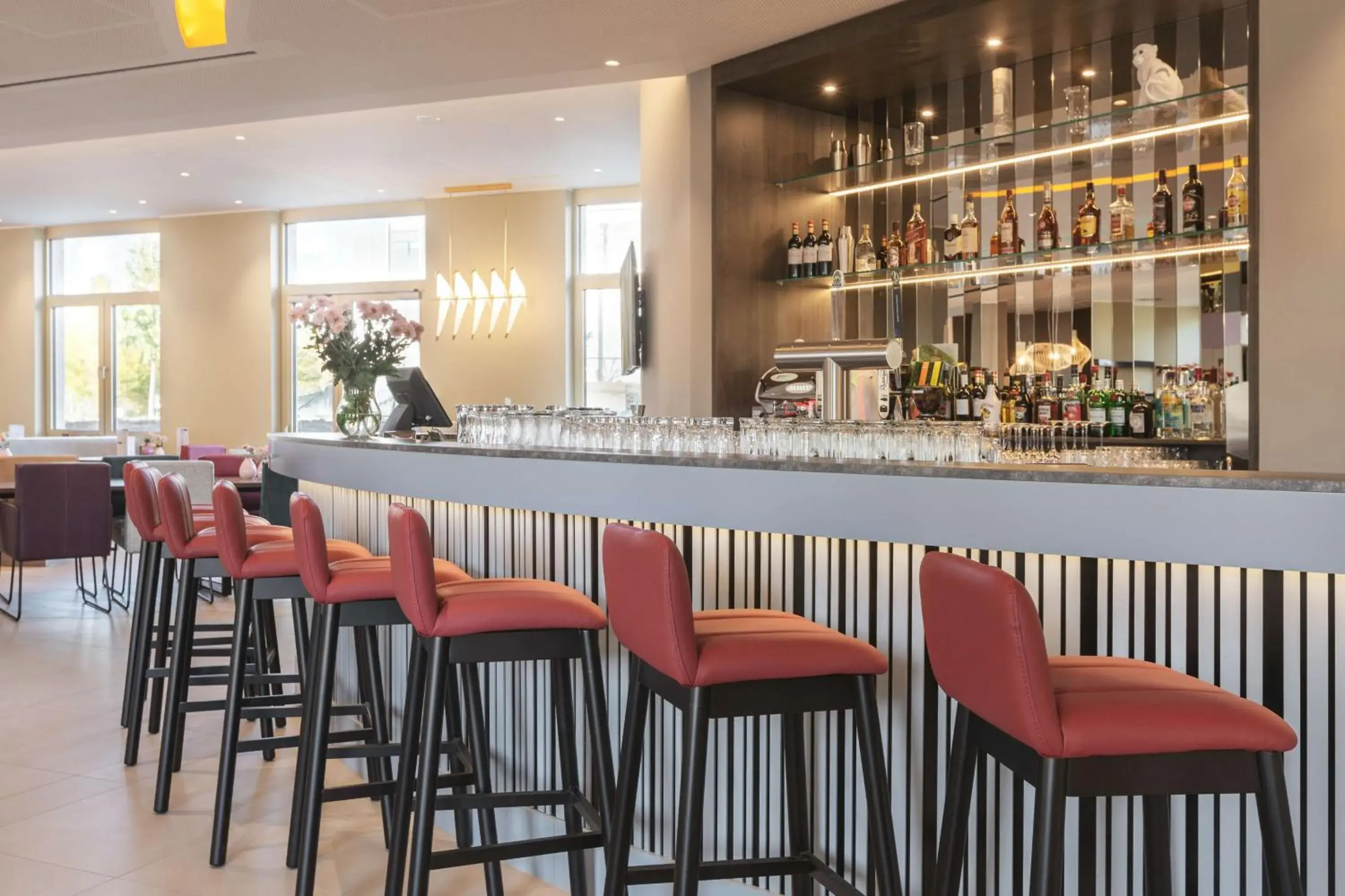 Lounge or bar in Hampton by Hilton Konstanz Lounge or bar in Hampton by Hilton Konstanz