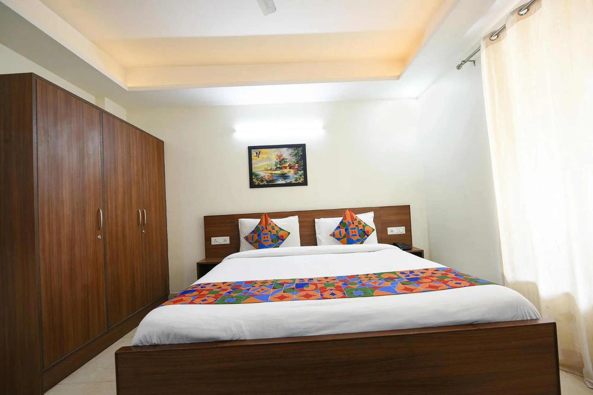 Bed in FabHotel Indian I