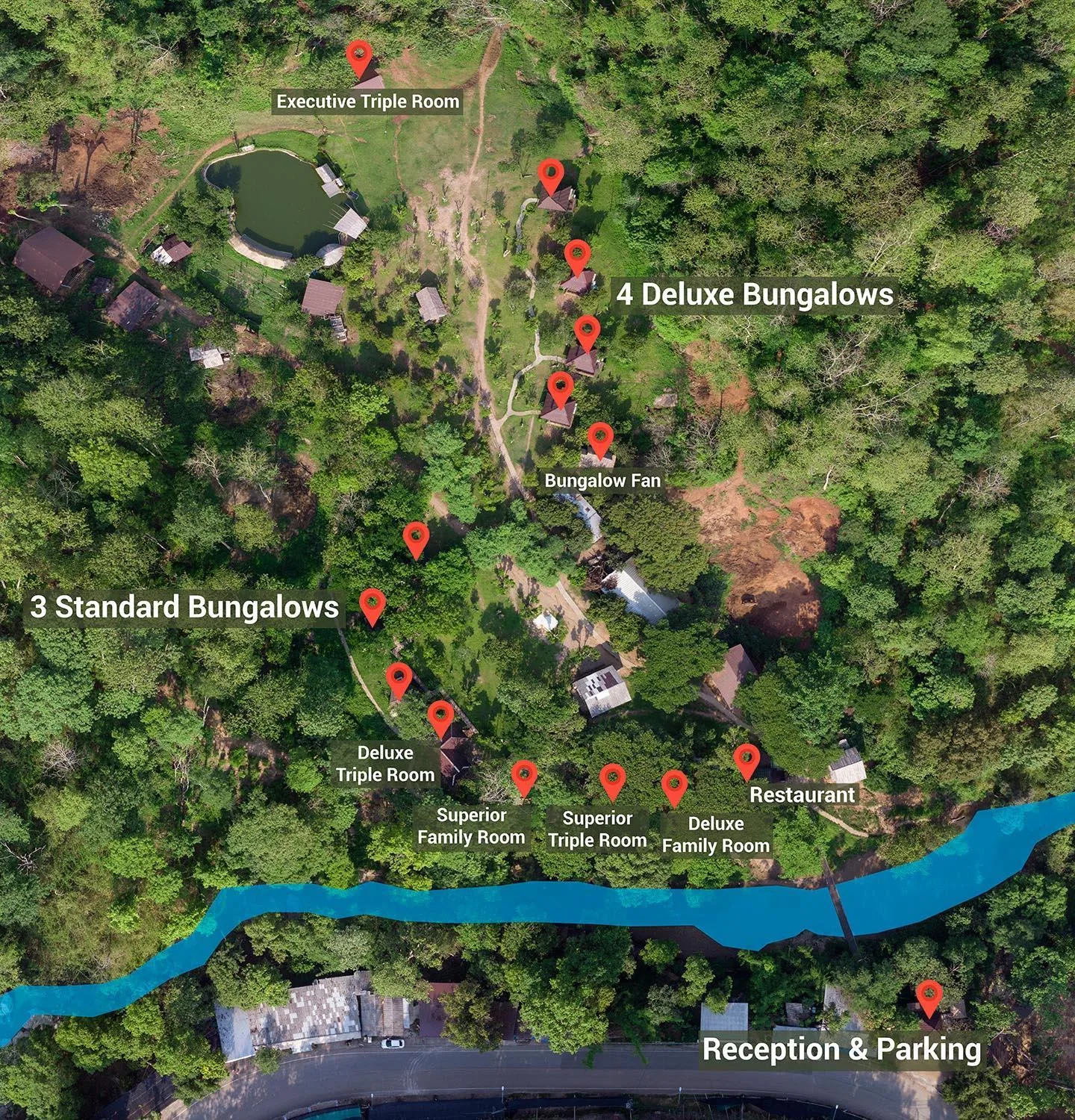 Bird's eye view in Tawan Riverside