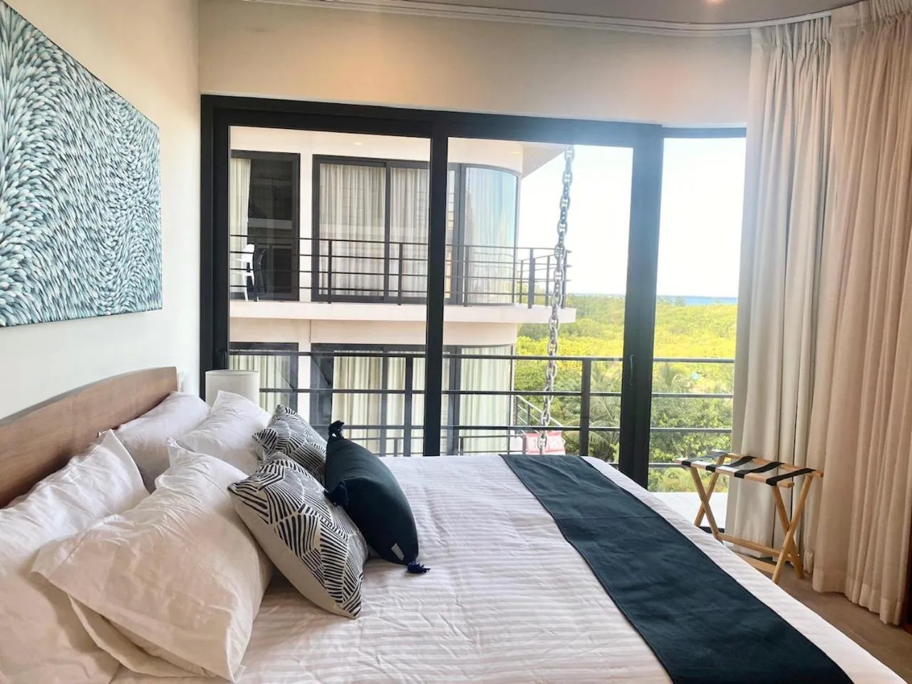 Bed in The Boat Condo by Andiani Travel