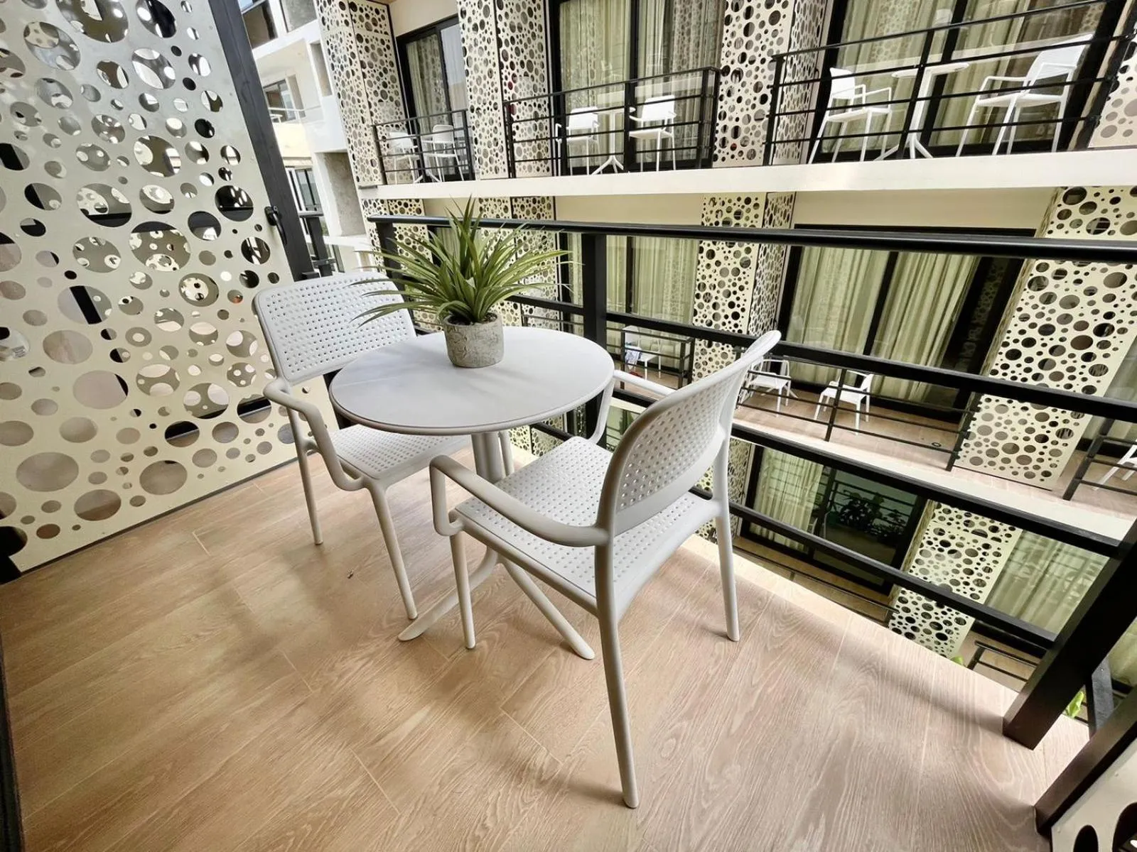 Seating area in The Boat Condo by Andiani Travel