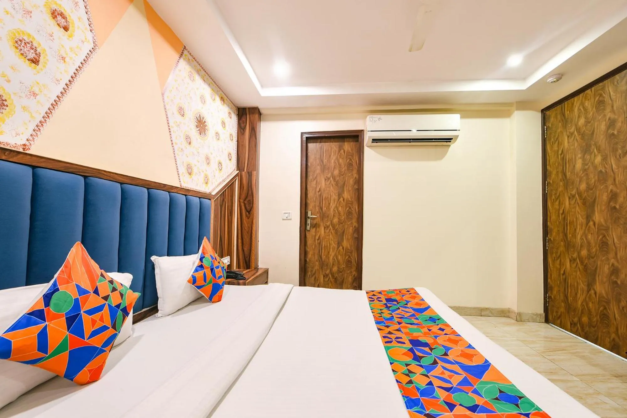 Bed in FabHotel Baba Residency Near New Delhi Railway Station