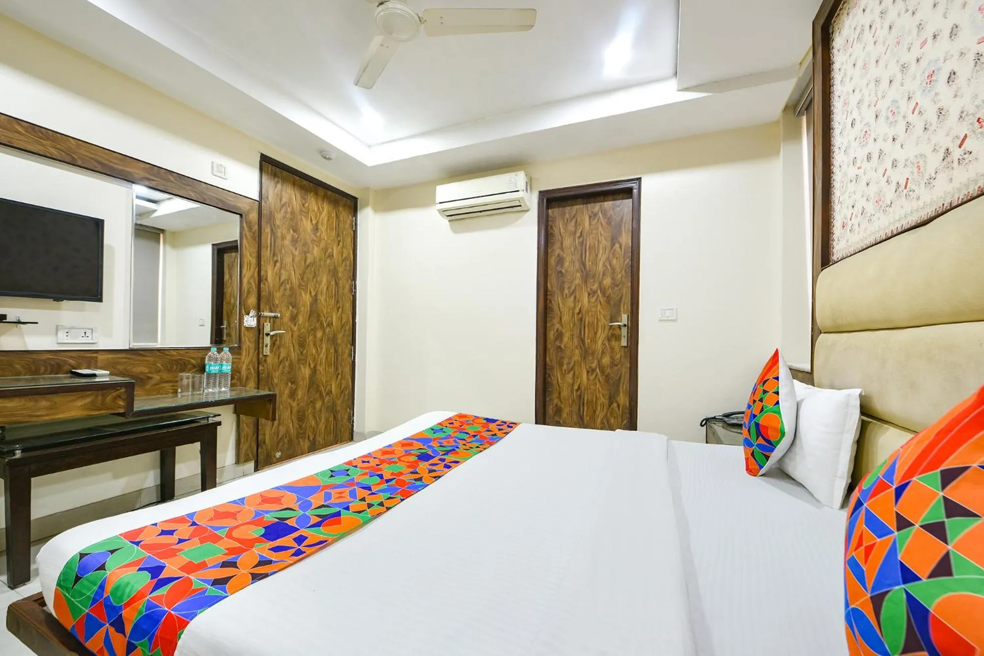 Bed in FabHotel Baba Residency Near New Delhi Railway Station