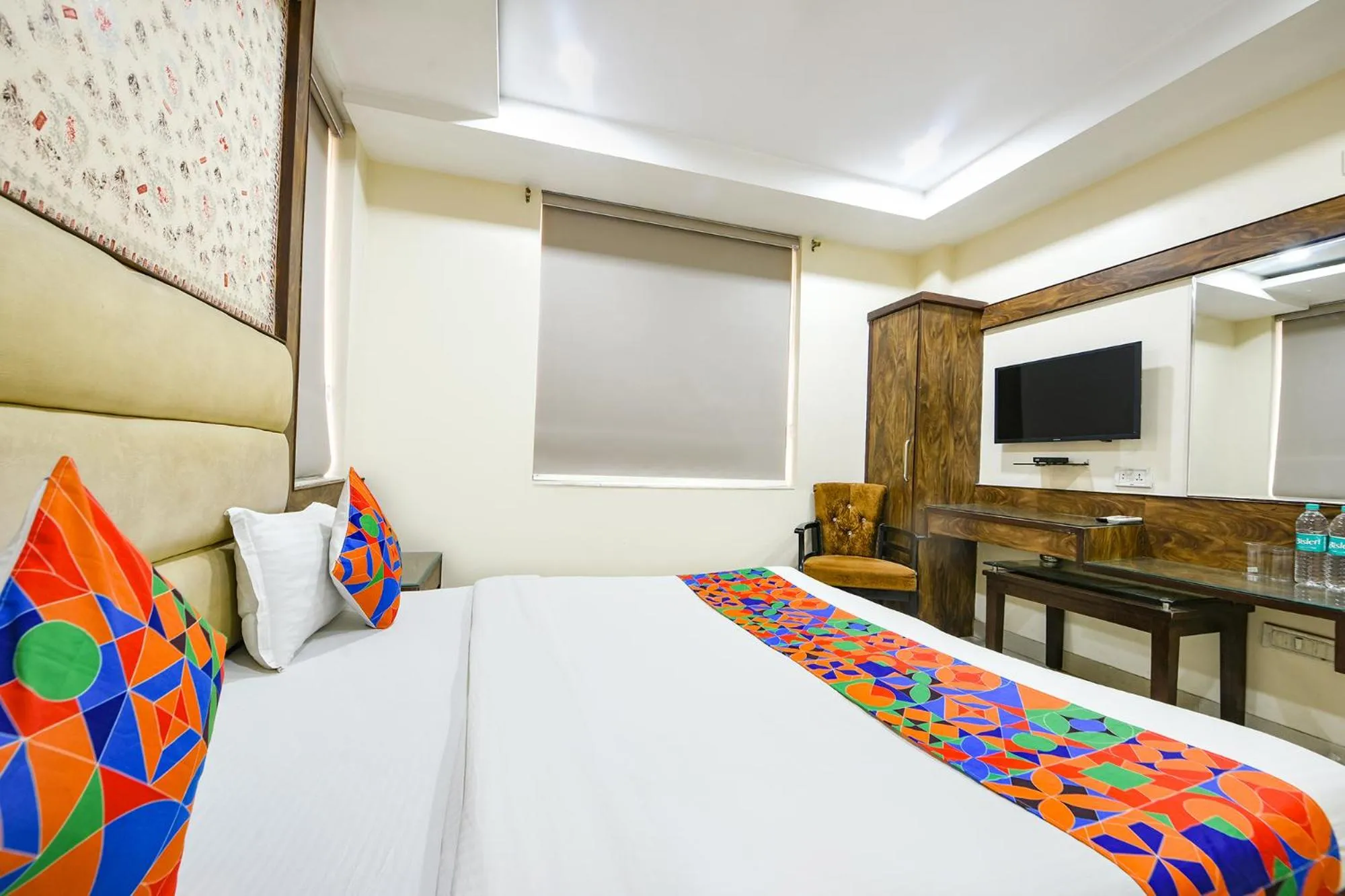 Bed in FabHotel Baba Residency Near New Delhi Railway Station