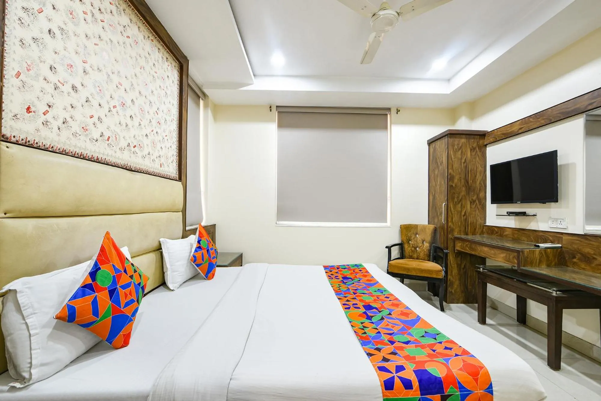 Bed in FabHotel Baba Residency Near New Delhi Railway Station