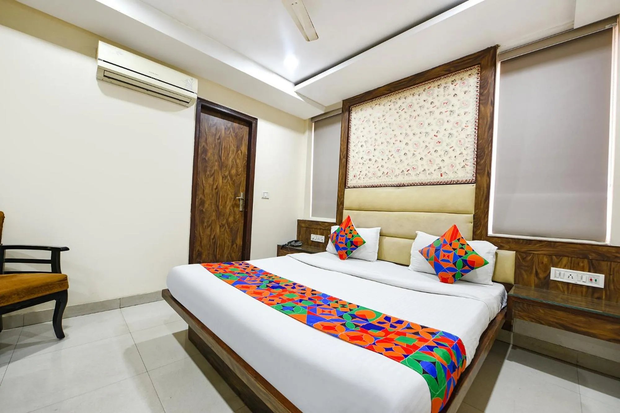 Bed in FabHotel Baba Residency Near New Delhi Railway Station