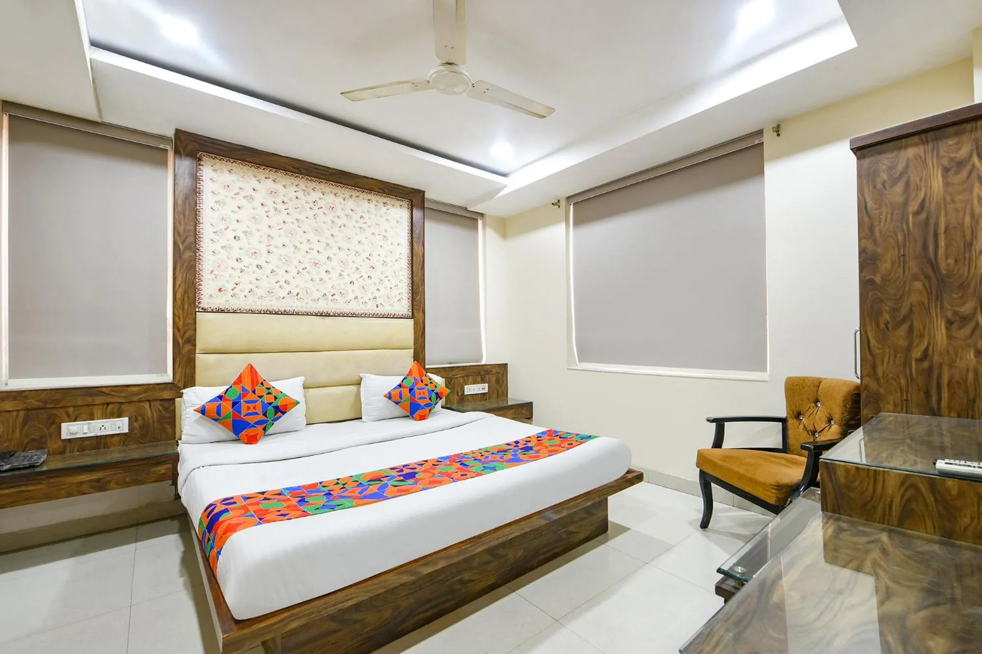 Bed in FabHotel Baba Residency Near New Delhi Railway Station