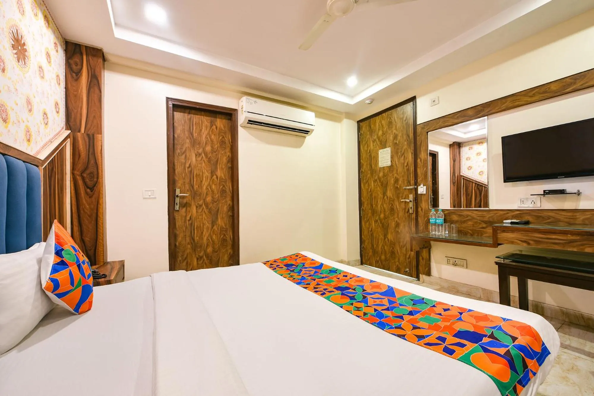 Bed in FabHotel Baba Residency Near New Delhi Railway Station