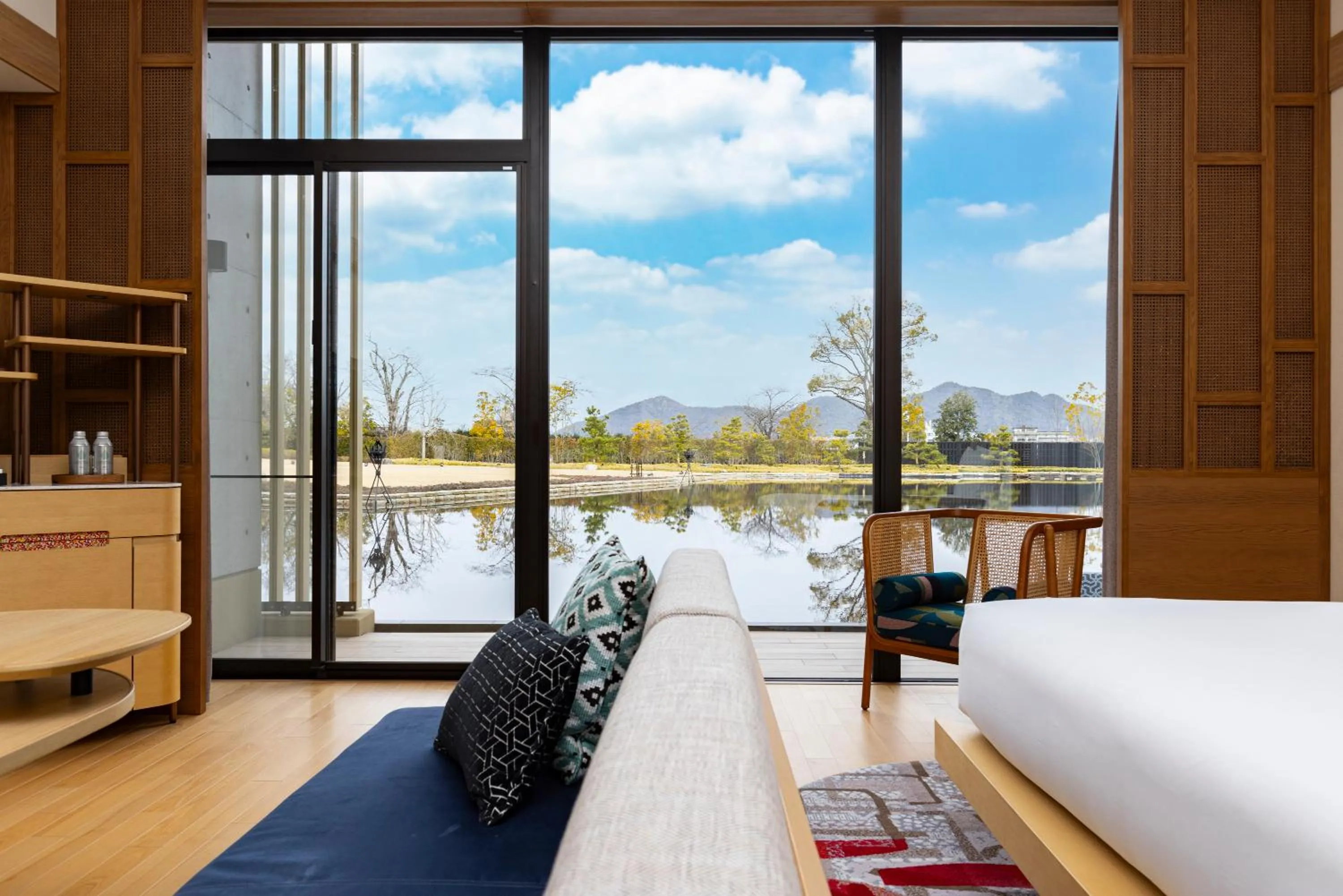 Natural landscape, Bed in Hotel Indigo Inuyama Urakuen Garden by IHG