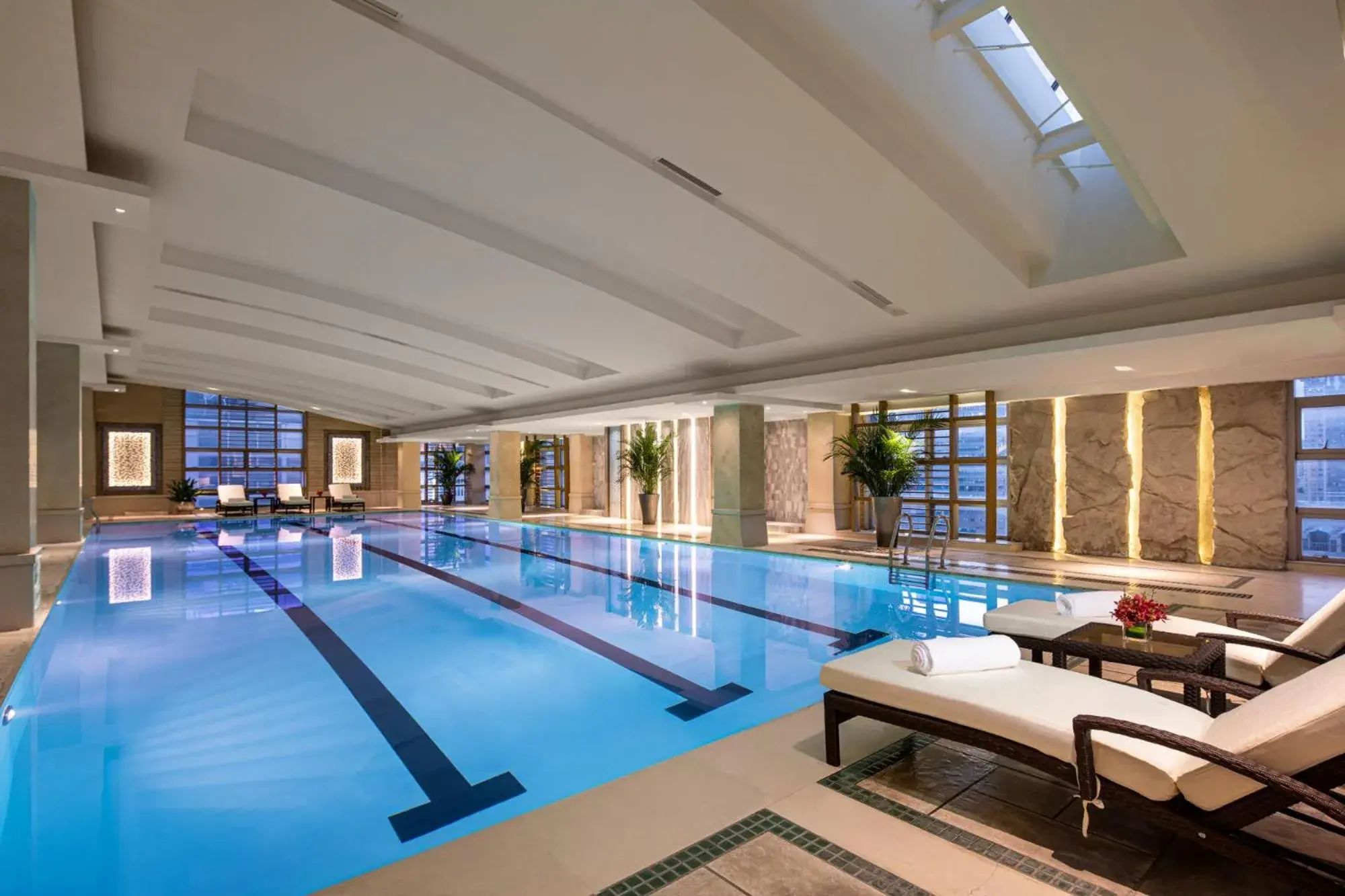 Swimming pool in Crowne Plaza Shanghai Nanjing Road by IHG Swimming pool in Crowne Plaza Shanghai Nanjing Road by IHG