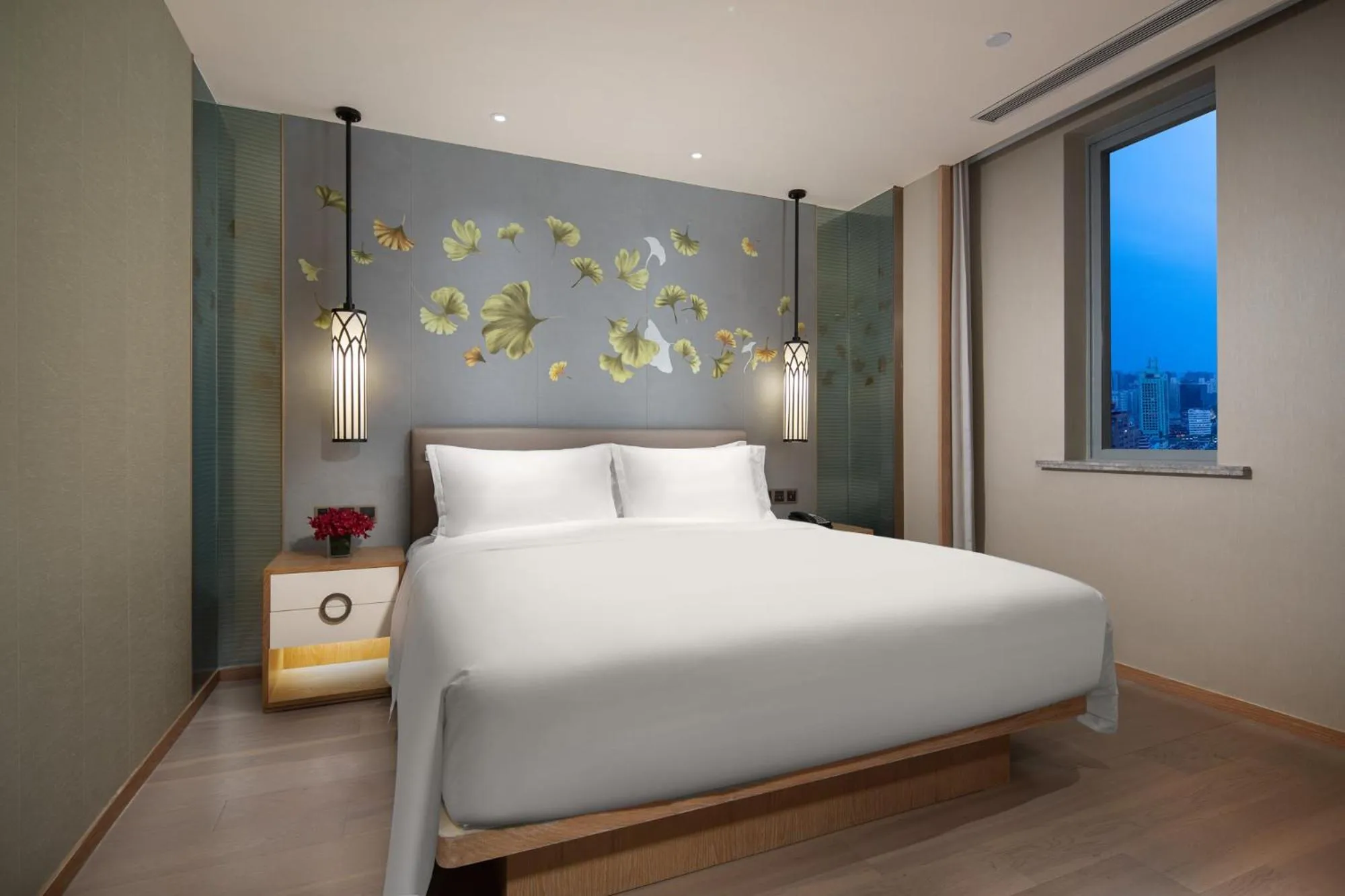 Bedroom, Bed in Crowne Plaza Shanghai Nanjing Road by IHG