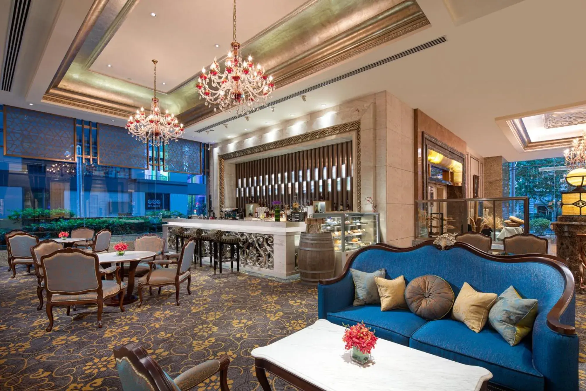 Lobby or reception in Crowne Plaza Shanghai Nanjing Road by IHG Lobby or reception in Crowne Plaza Shanghai Nanjing Road by IHG