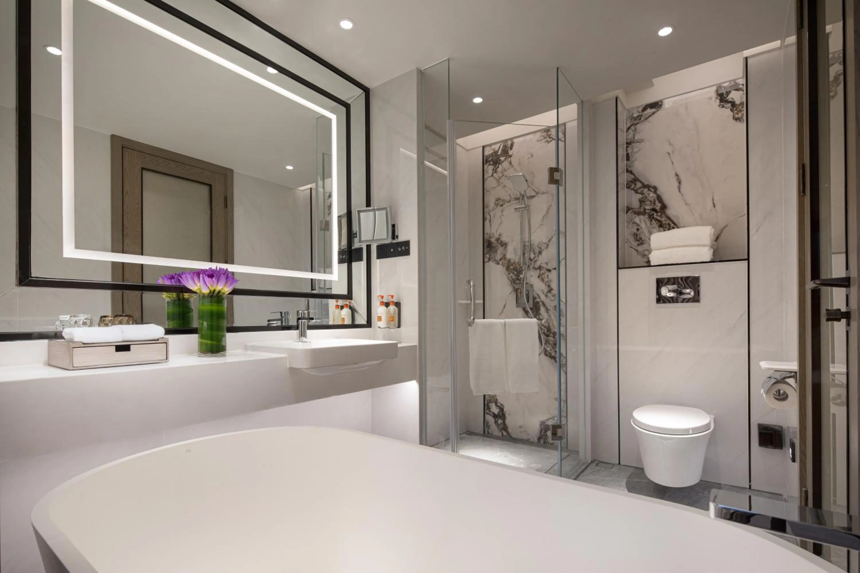 Toilet in Crowne Plaza Shanghai Nanjing Road by IHG