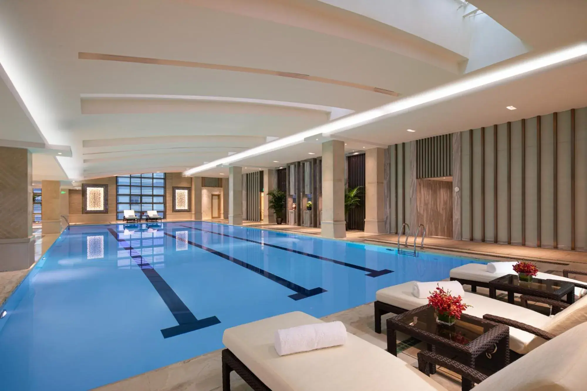 Swimming pool in Crowne Plaza Shanghai Nanjing Road by IHG Swimming pool in Crowne Plaza Shanghai Nanjing Road by IHG