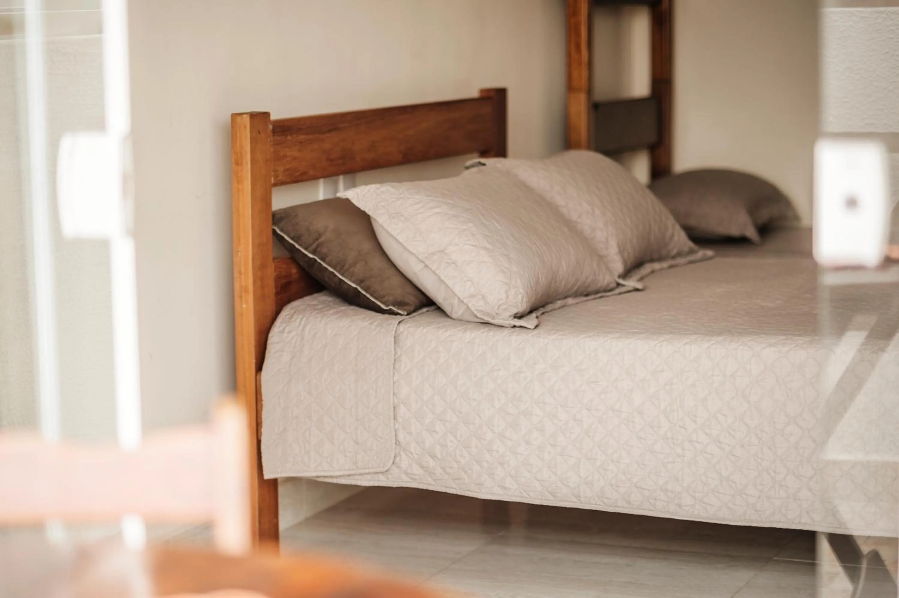 Bed in Pousada Oásis