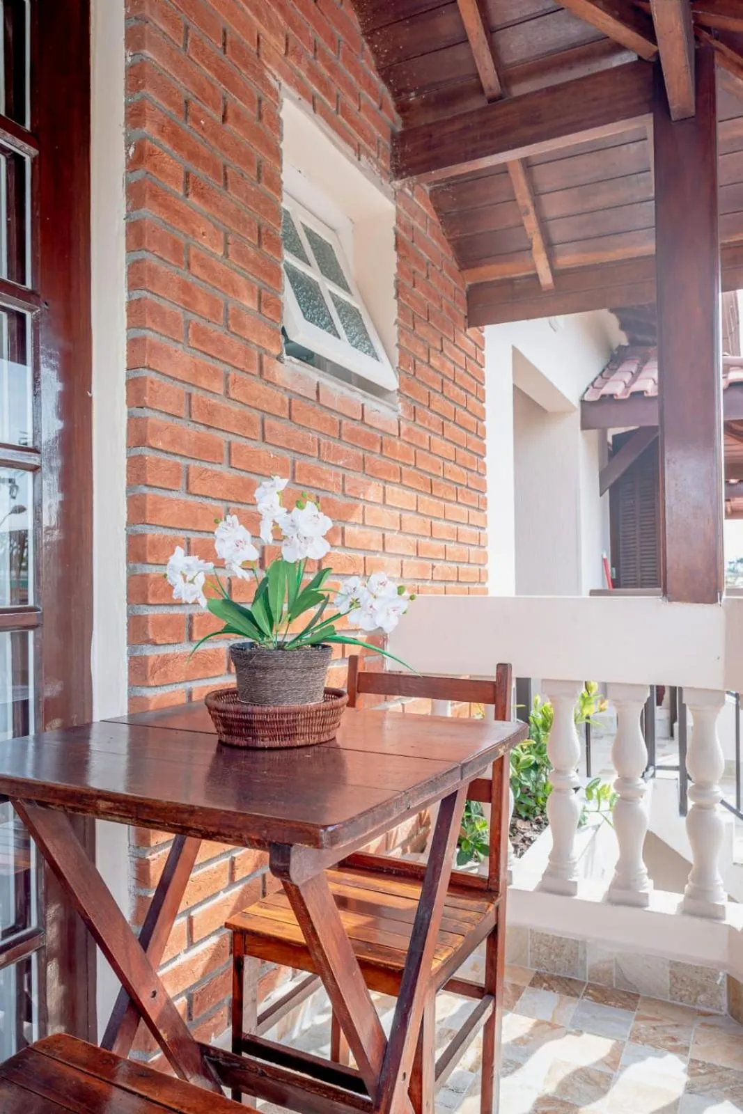 Balcony/Terrace in Pousada Oásis