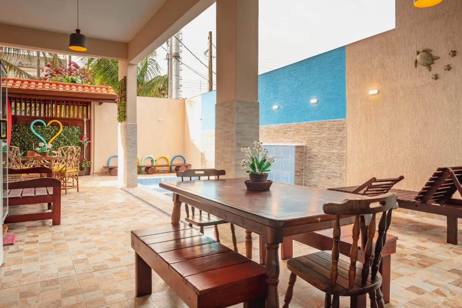 Swimming pool in Pousada Oásis