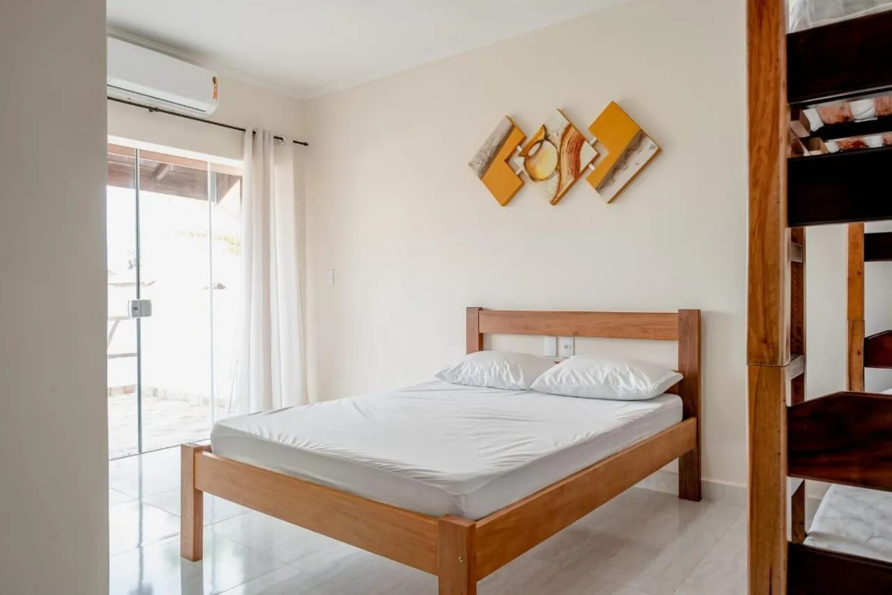 Bed in Pousada Oásis