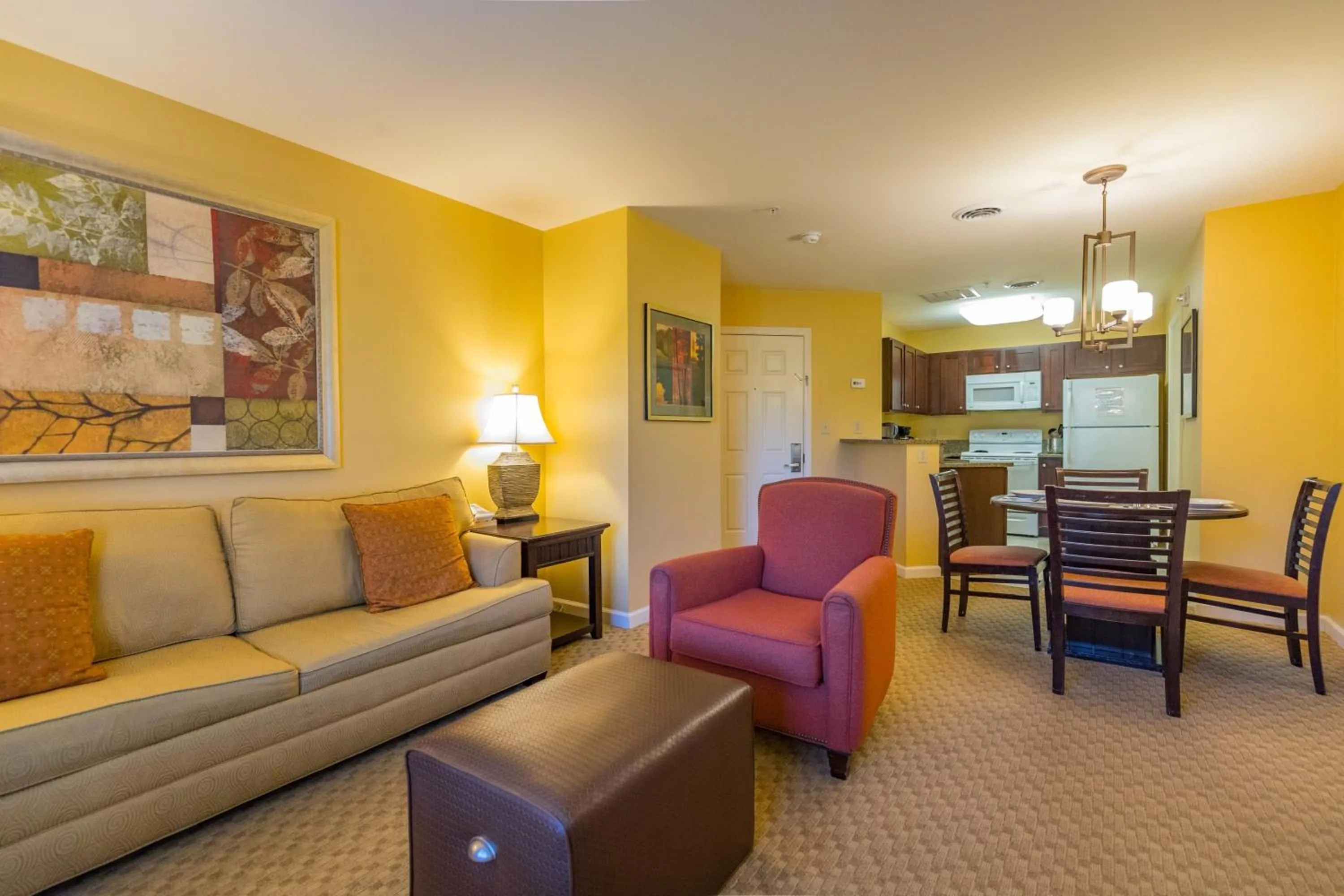 Living room in Vacation Village in the Berkshires